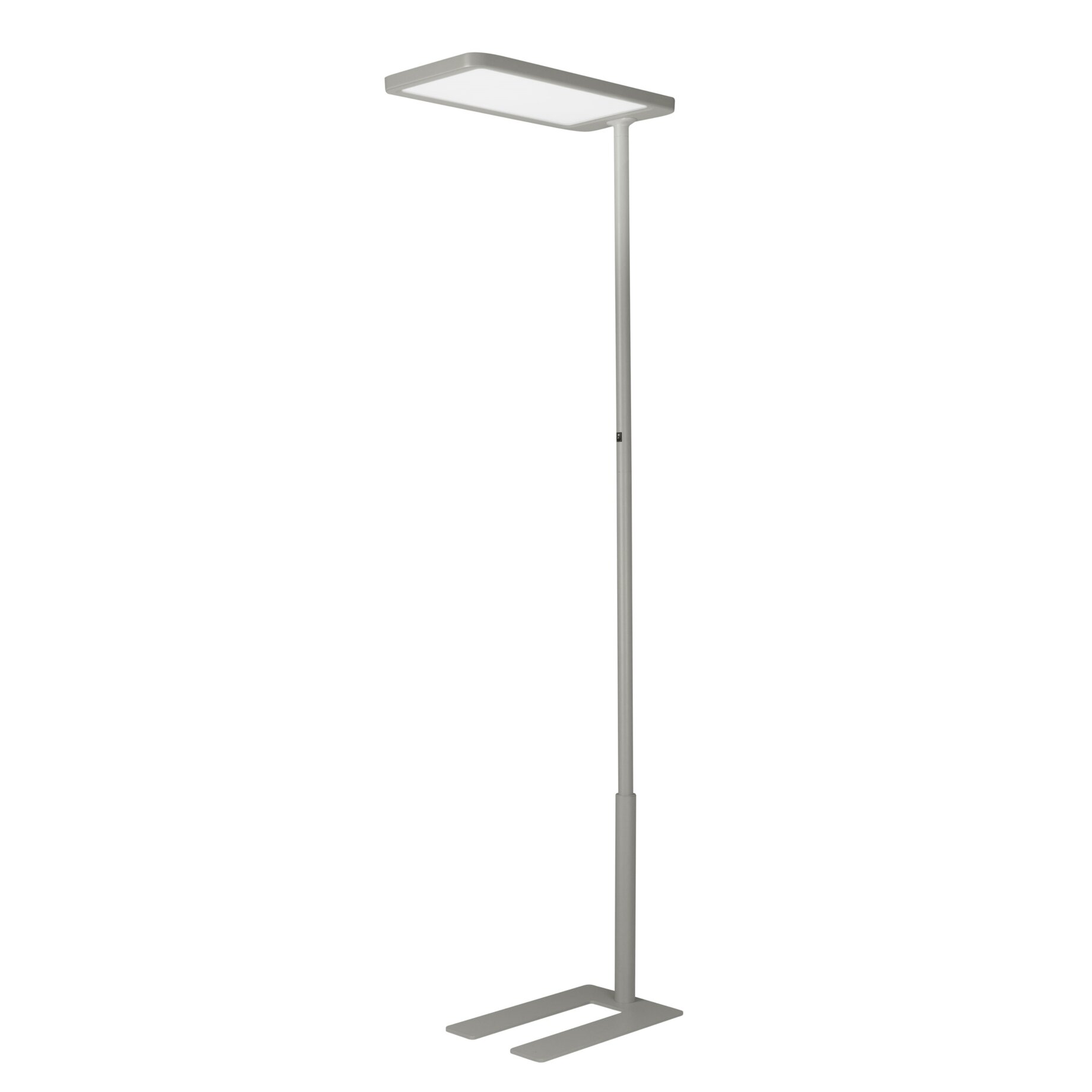 Stehleuchte, LED, Standleuchte, metallisch, Grau