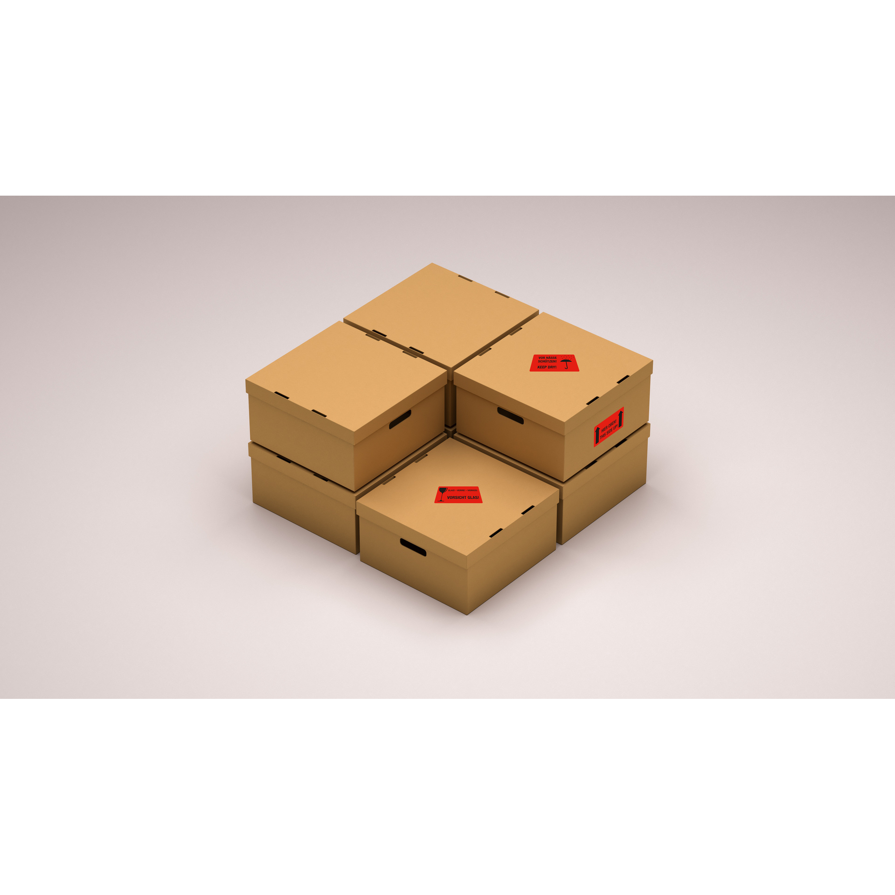 Warn- und Verpackungsetiketten selbstklebend