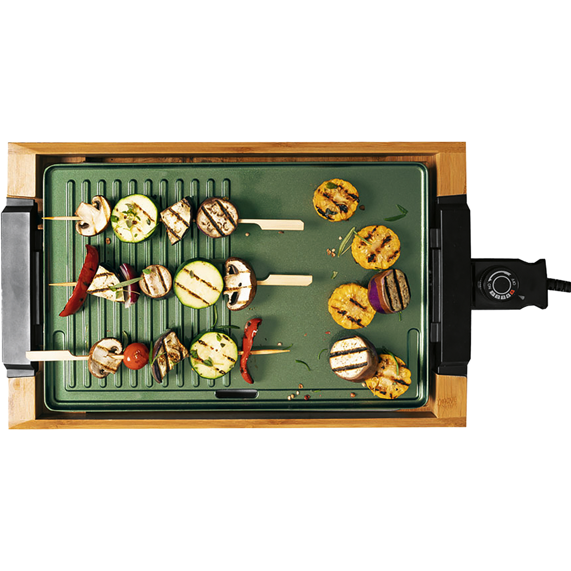 Tischgrill Bambus "CeraVegan"