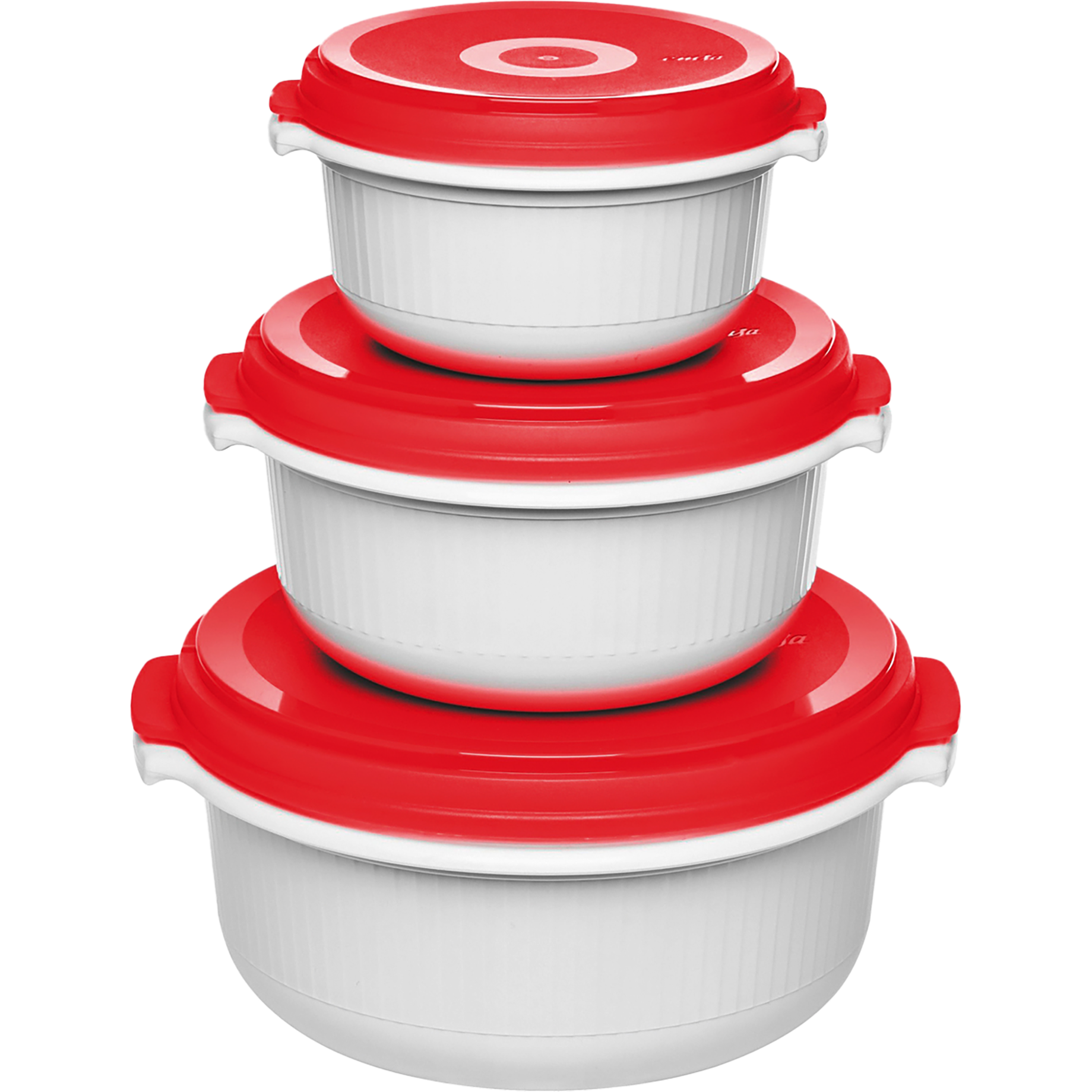 Mikrowellentopf Micro Family rund, 3er Set