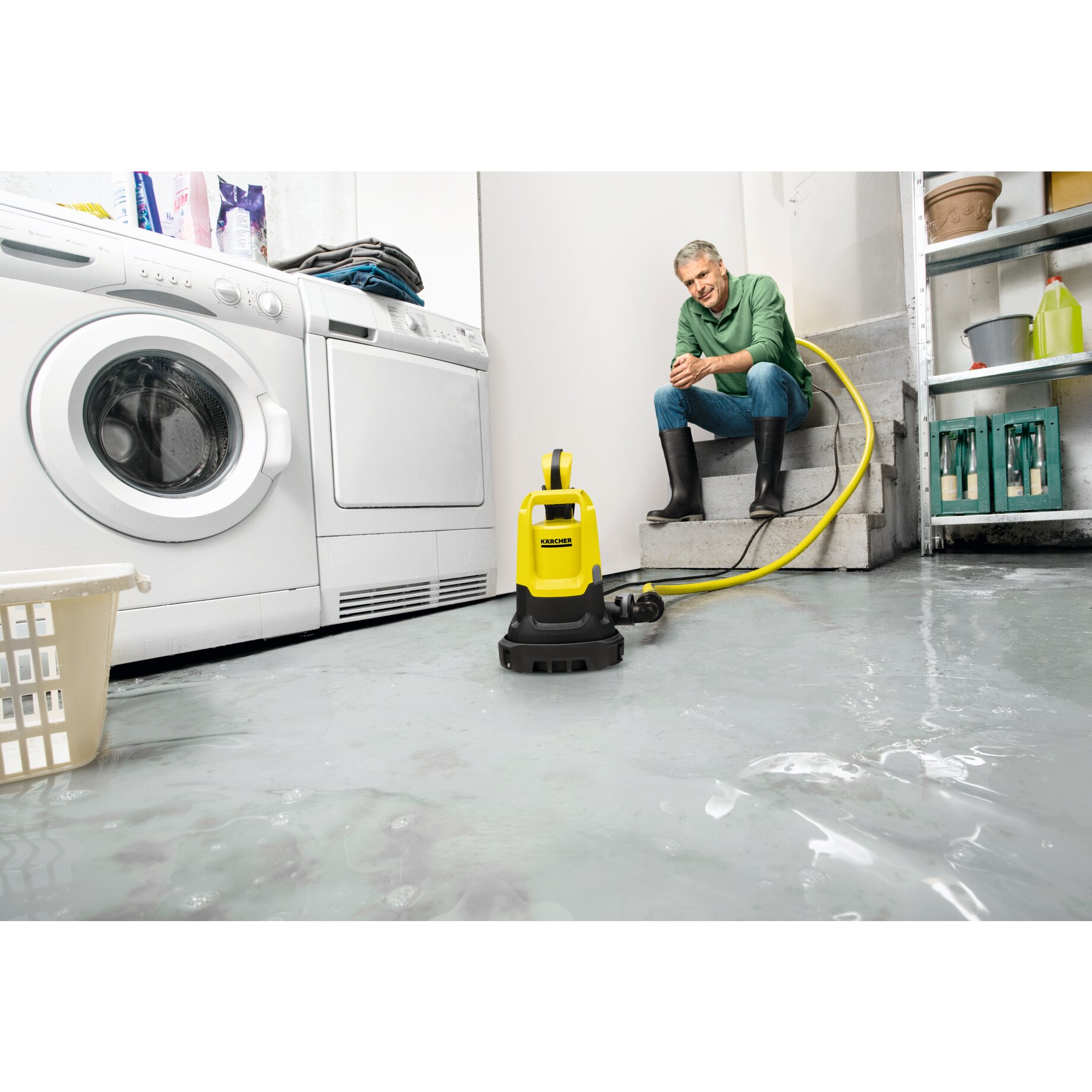 Elektrisches Gerät, Waschmaschine, Person, Schuhe, Schuh