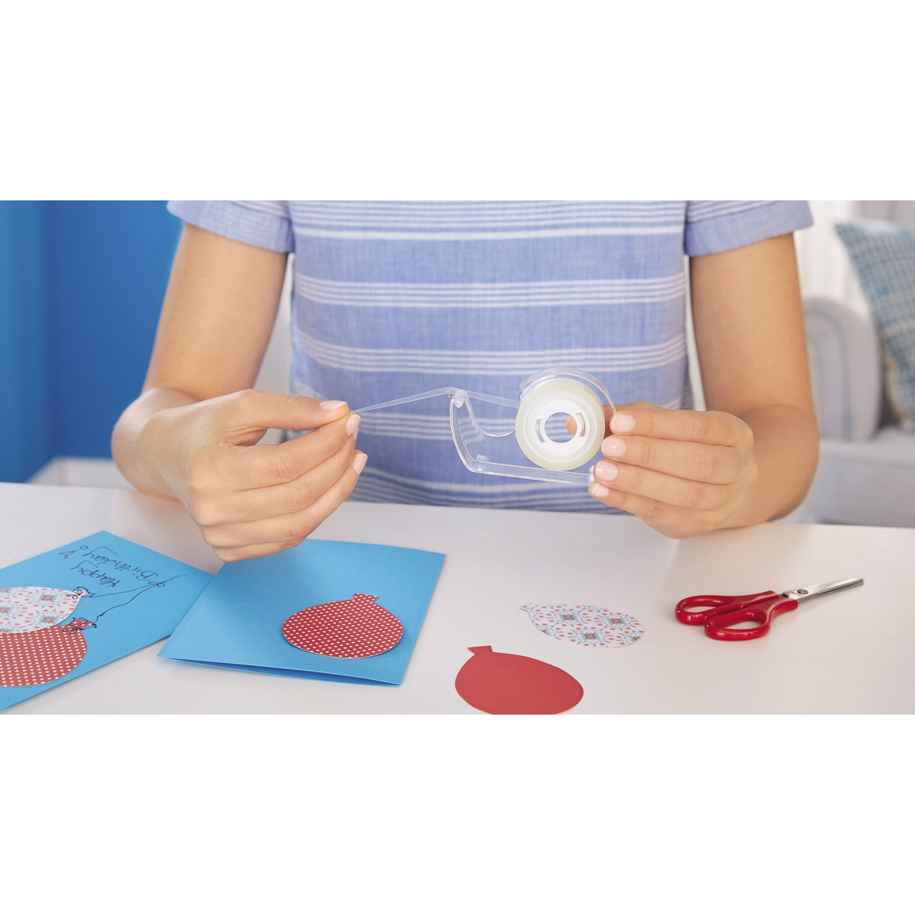 Schere, Person, Klebeband, Transparentband, Tape, Schere, Papierkunst