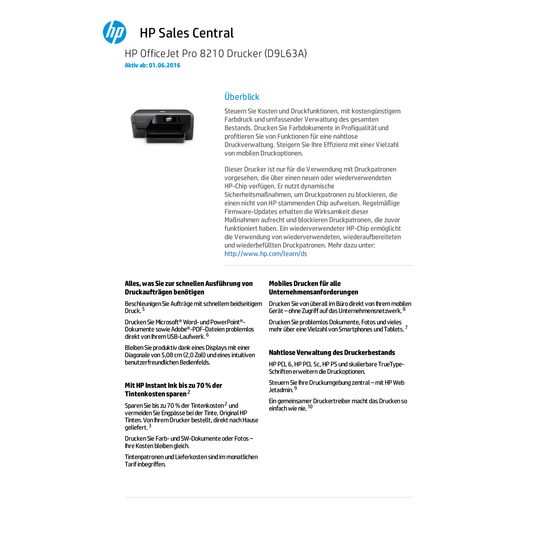 HP Officejet 8210
