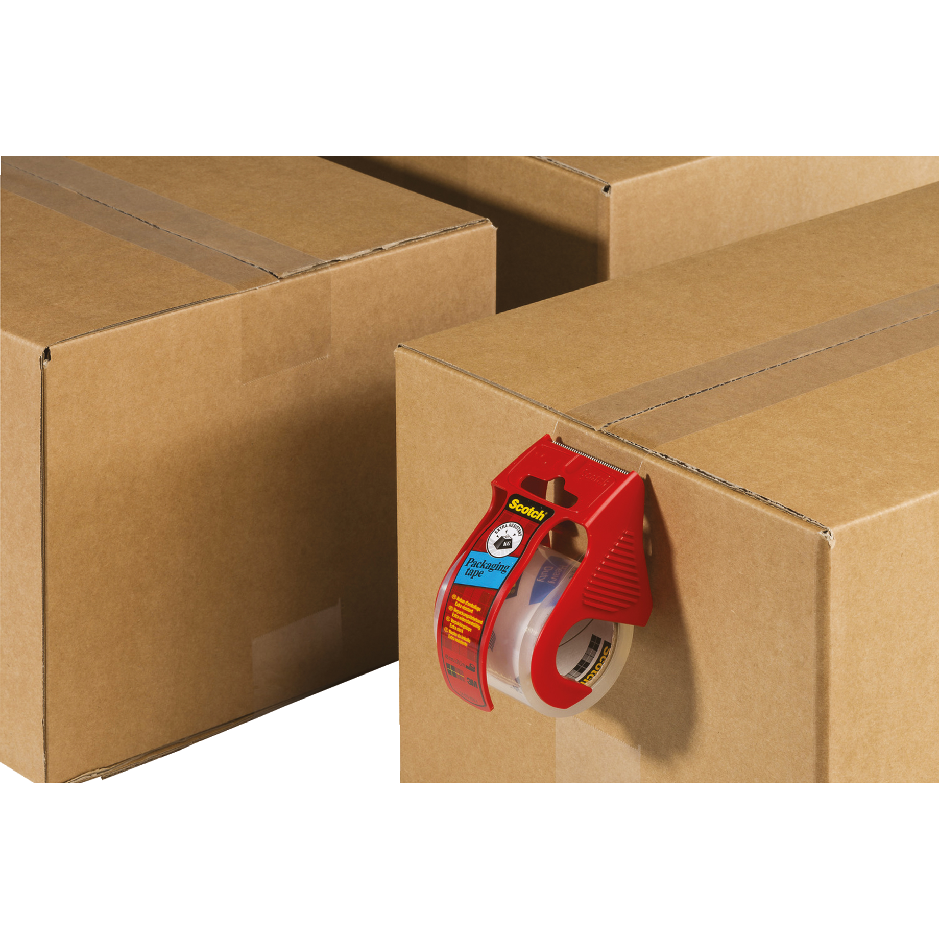 Kiste, Karton, Klebeband, Lieferung des Pakets