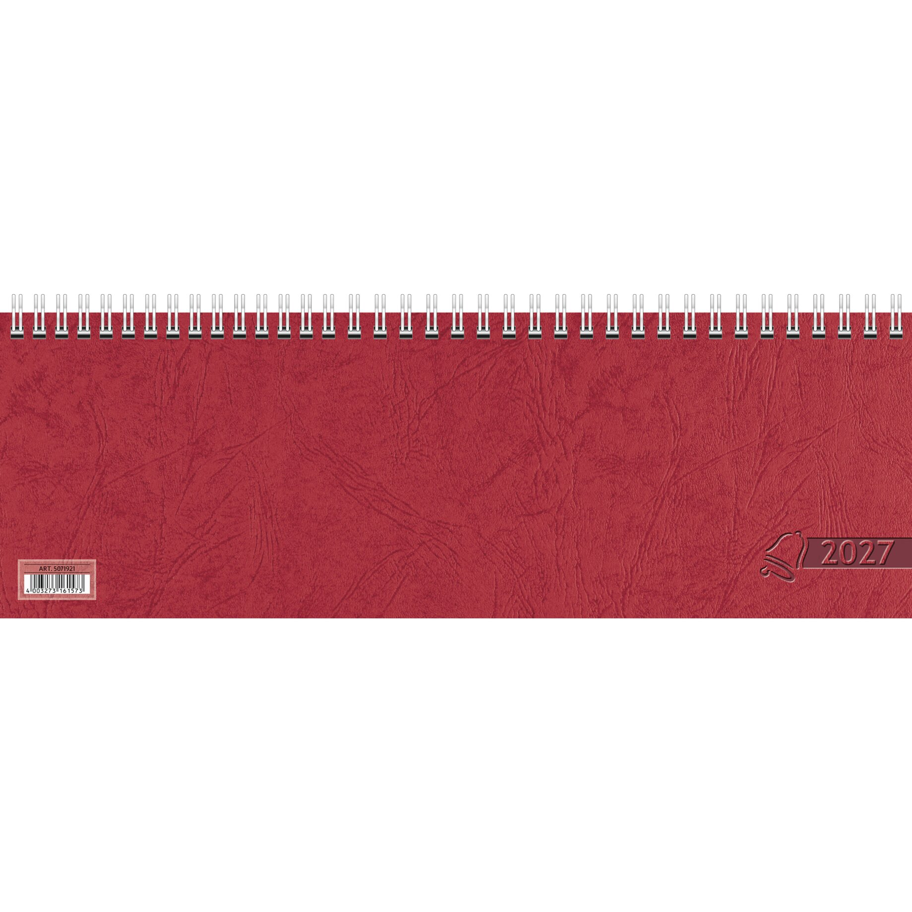 Kalender, Spiralbindung, Rot, Jahreskalender, 2027