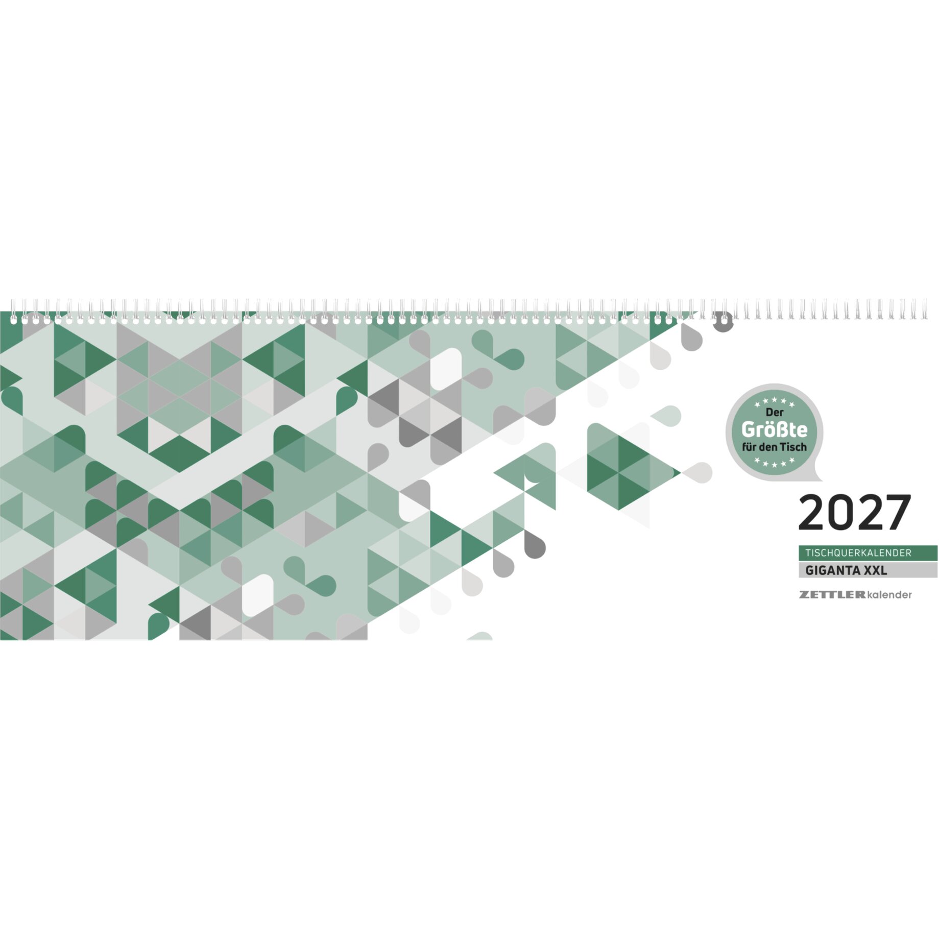 kalender, wandkalender, geometrisch, grün, jahr2027