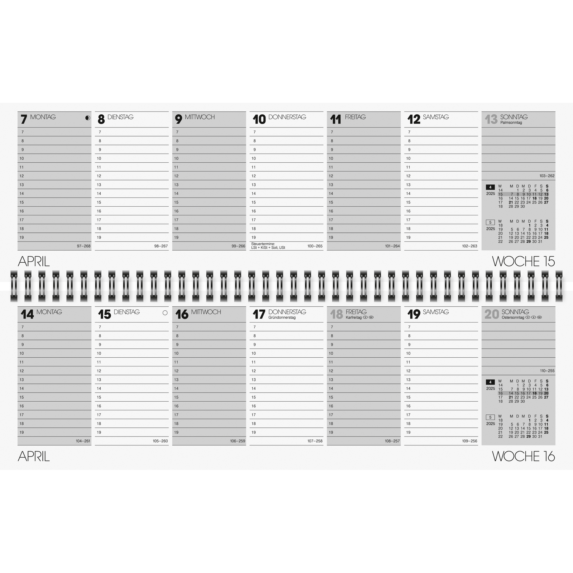 Wochenquerkalender 771