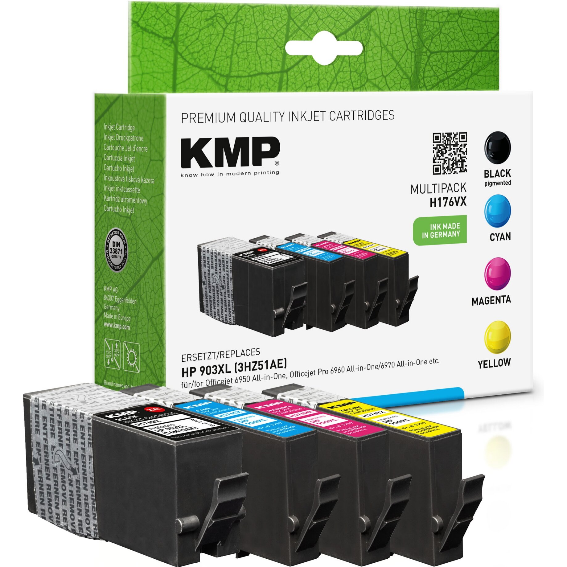 KMP Tintenpatrone Kompatibel mit HP 903XL