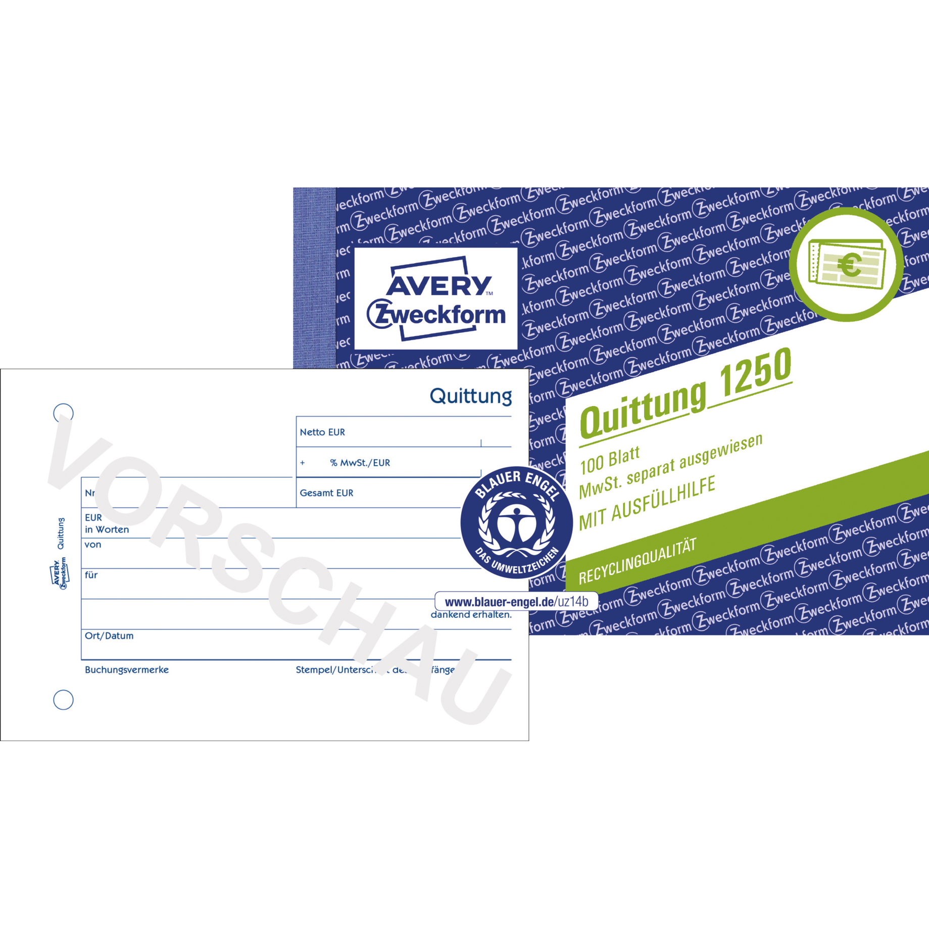Quittung inkl. MwSt. und Dokumentendruck