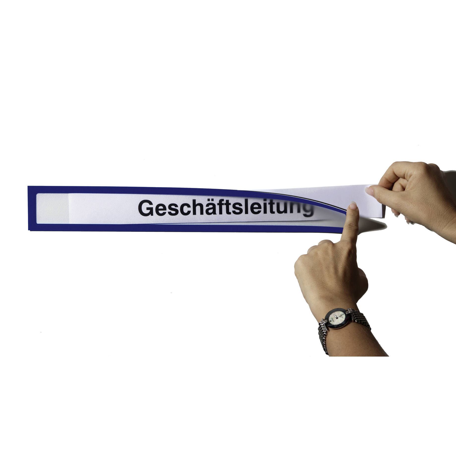 Infotasche für Überschriften magnetisch