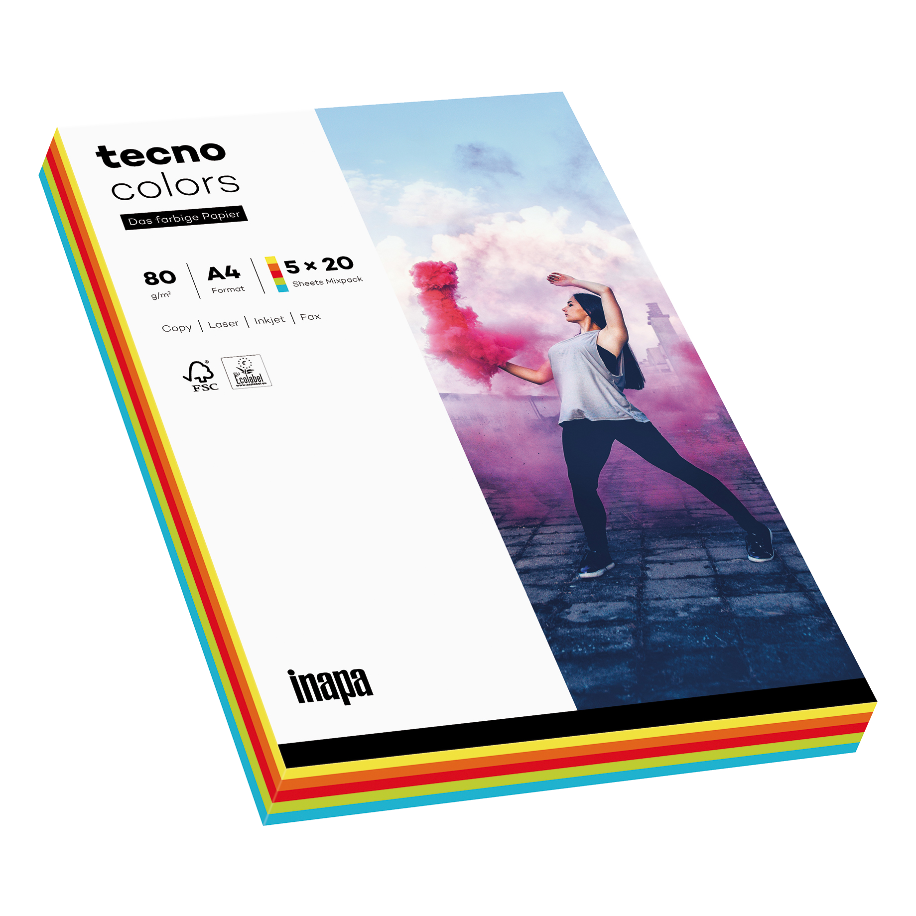 Kopierpapier tecno® colors Pastellfarben-Mixpack