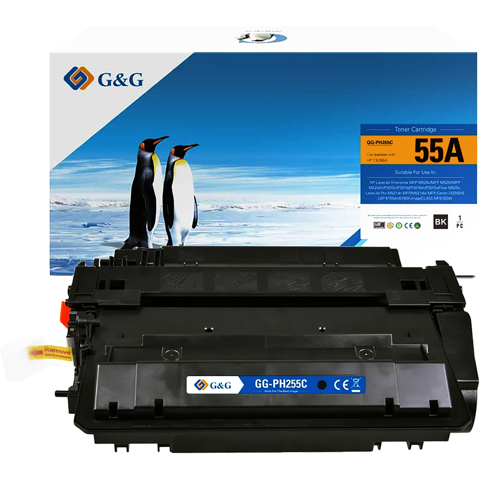 Toner kompatibel zu HP 55A/55X, Canon 724/724H