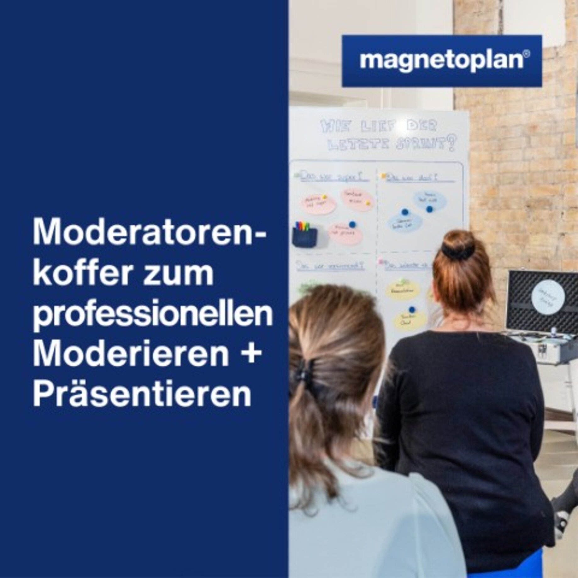 Moderatoren-koffer, professionelle Moderation, Präsentieren, Workshop, Büro-Setup