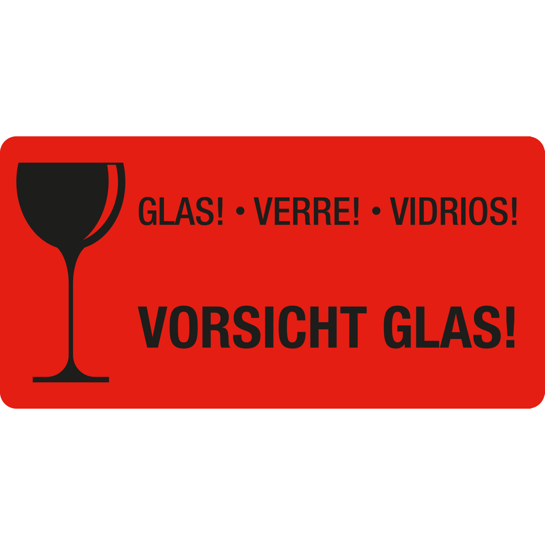 Warn- und Verpackungsetiketten selbstklebend