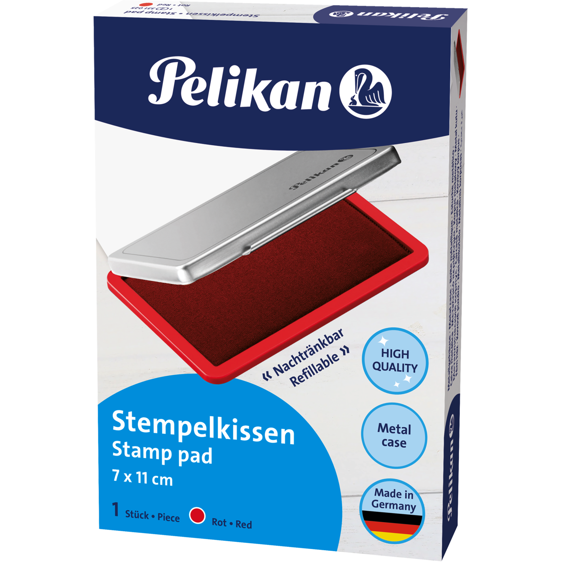 Metall-Stempelkissen getränkt