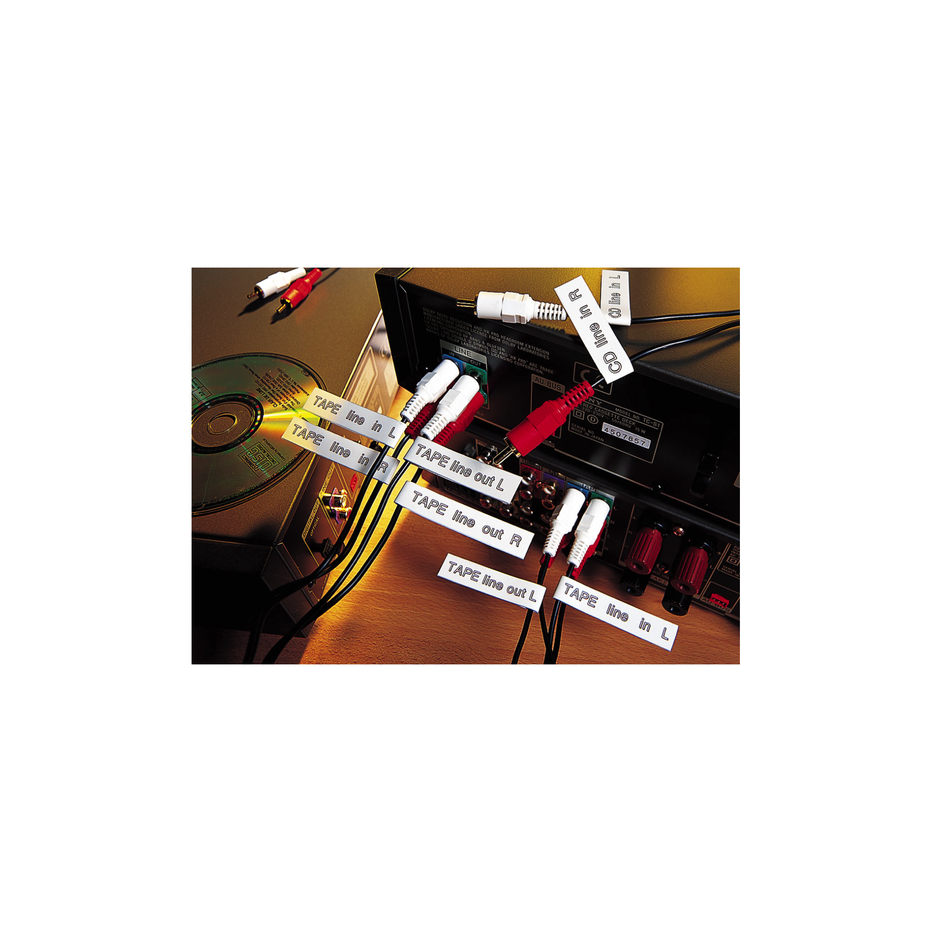 TZe-Schriftbandkassette für P-touch, laminiert