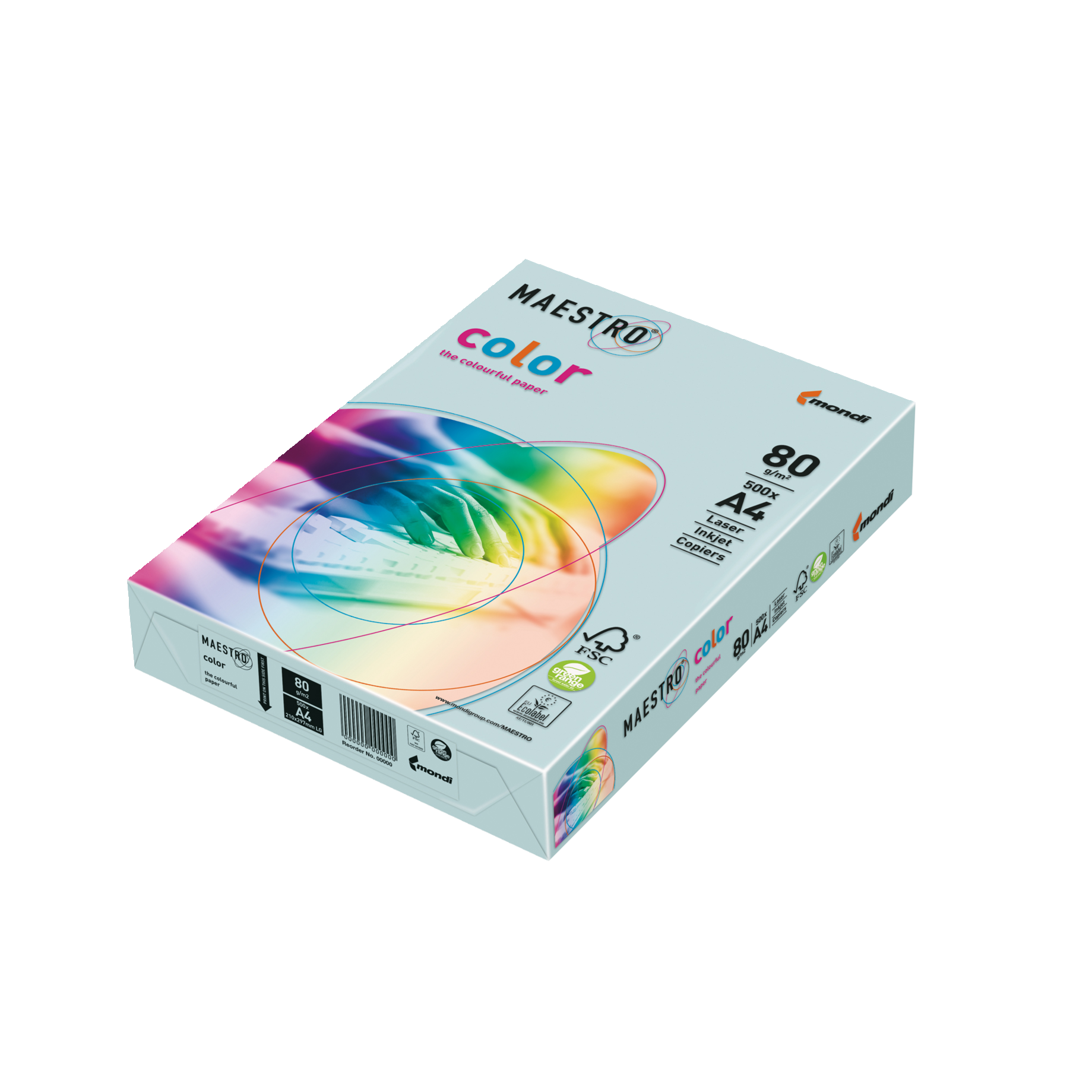 A4-Papier, Farbiges Druckerpapier, Laserpapier, 80 g/m², Box, A4 Papier, Farbpapier, Laserpapier, 80 g/m² Papierschnitt, Farbdruckpapier, A4, 80 g/m², Farbpapier, Laser/Inkjet, Buntes Design