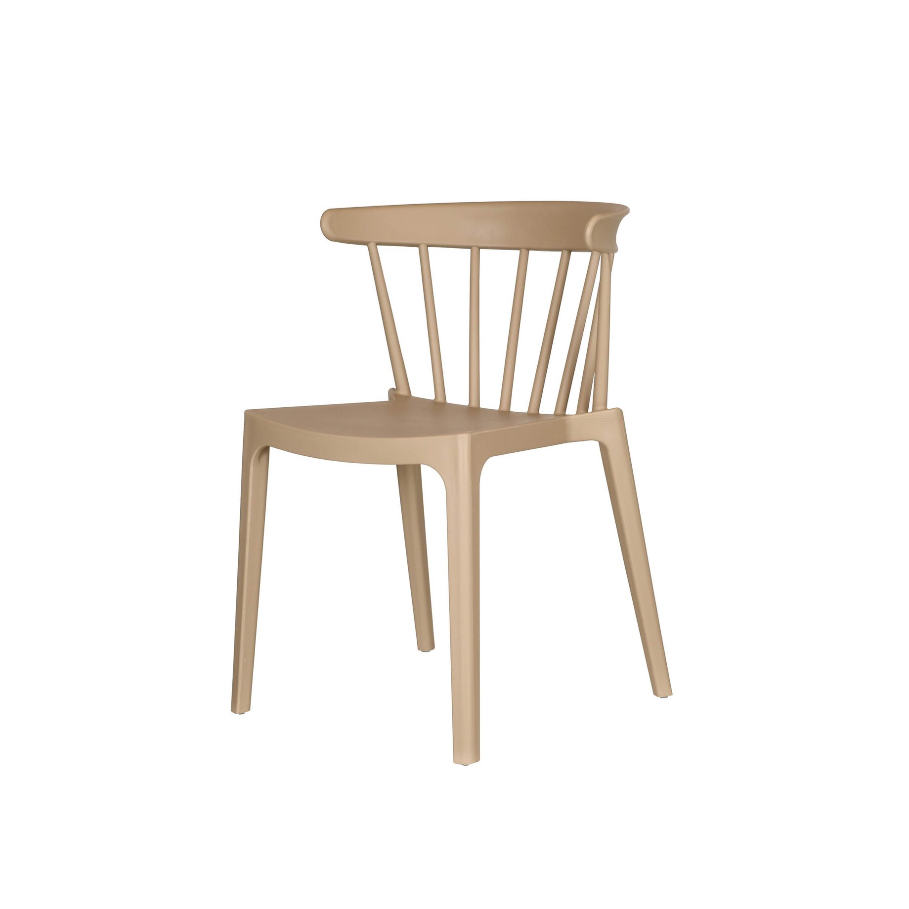 Sessel, Schale, Kunststoff, Beige, Stuhl mit Rückenlehne