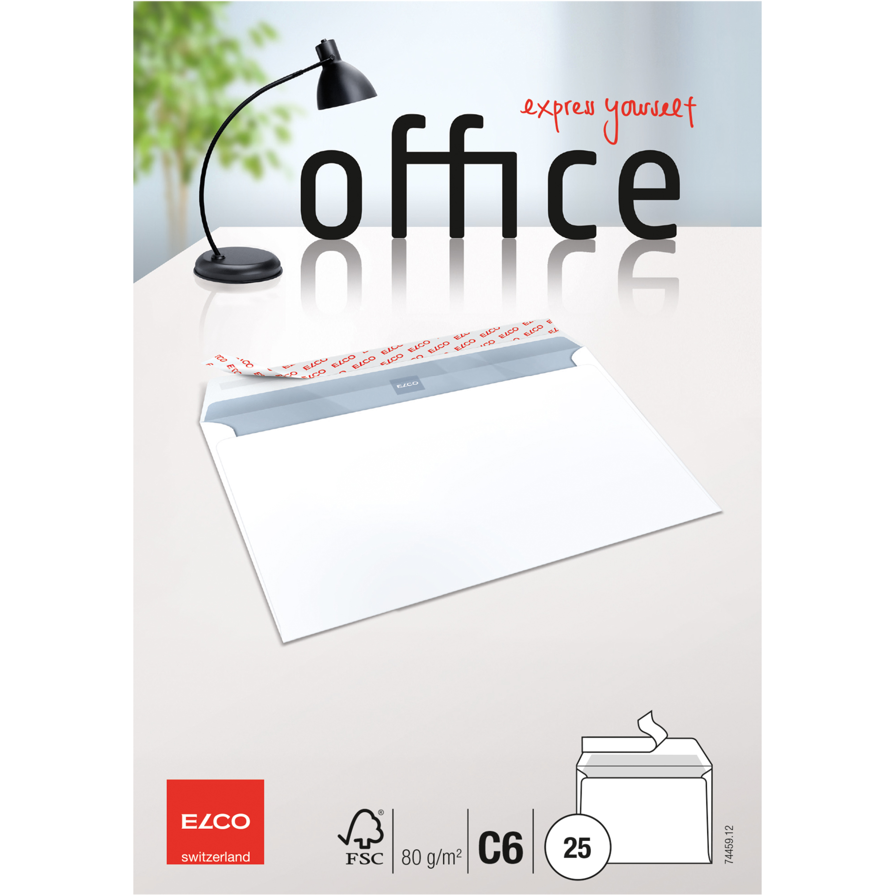 Elco Briefumschlag Office C6 80g weiss 25 St.