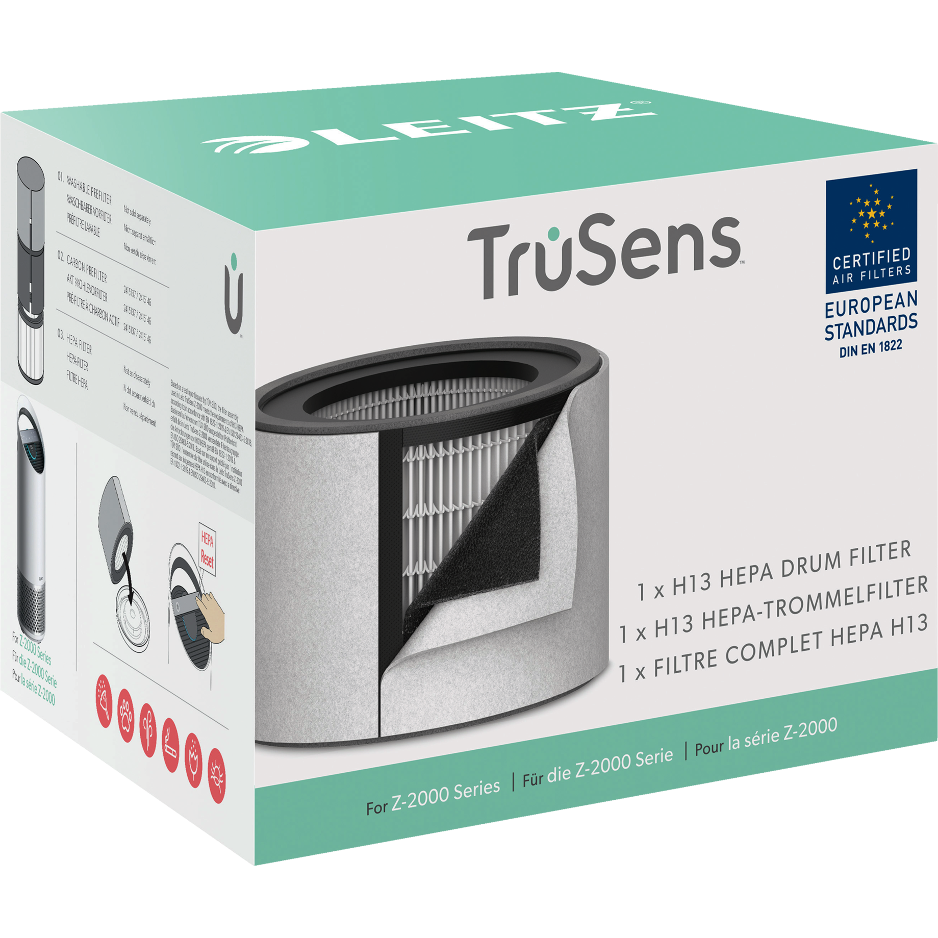Ersatz-3-In-1 H13-Filter für TruSens Luftreiniger Z-2000