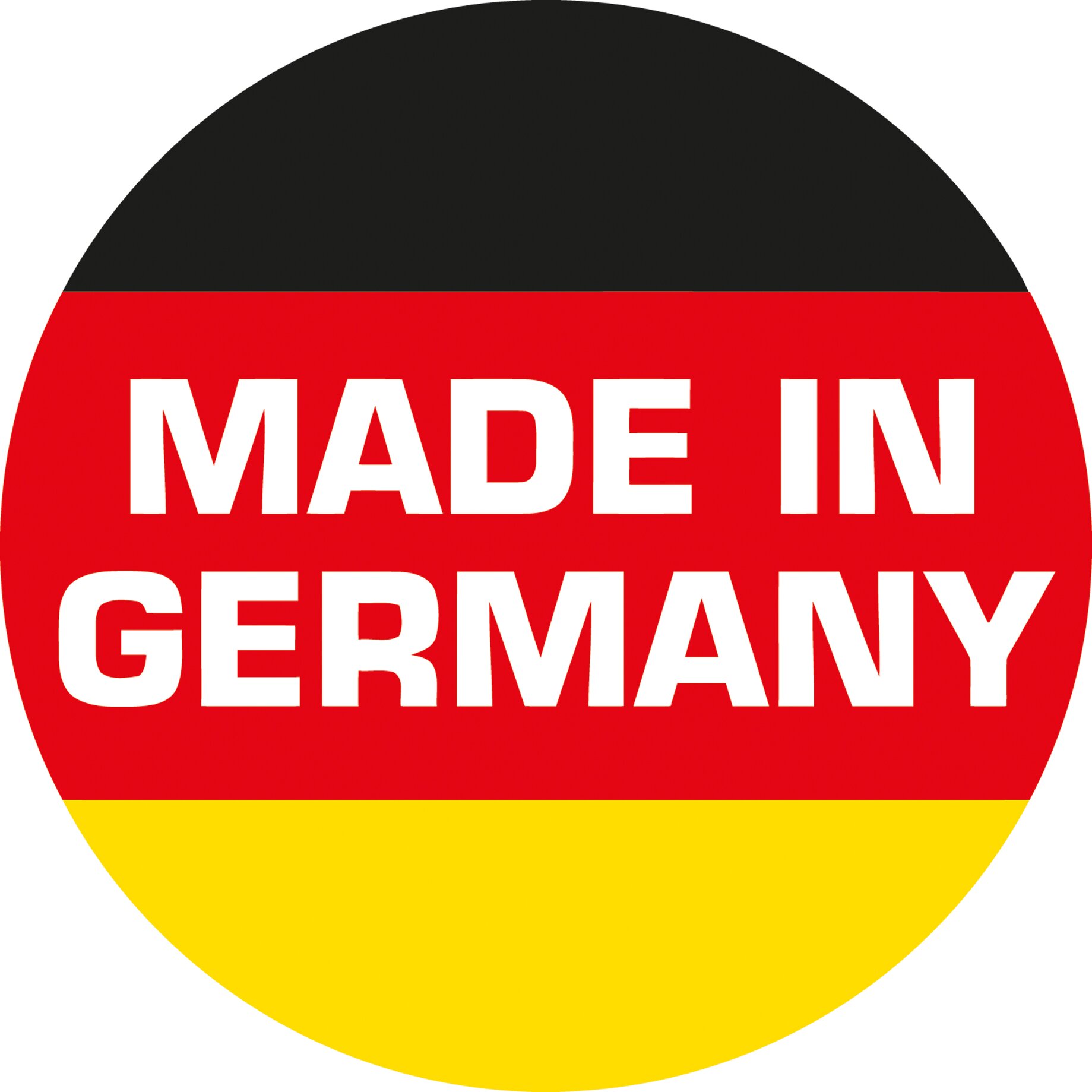 Logo, Logo, Logo, Logo, Logo, Made in Germany, Germany flag, Runder Abzeichen, Rote Band, Schwarze Band, Gelber Band