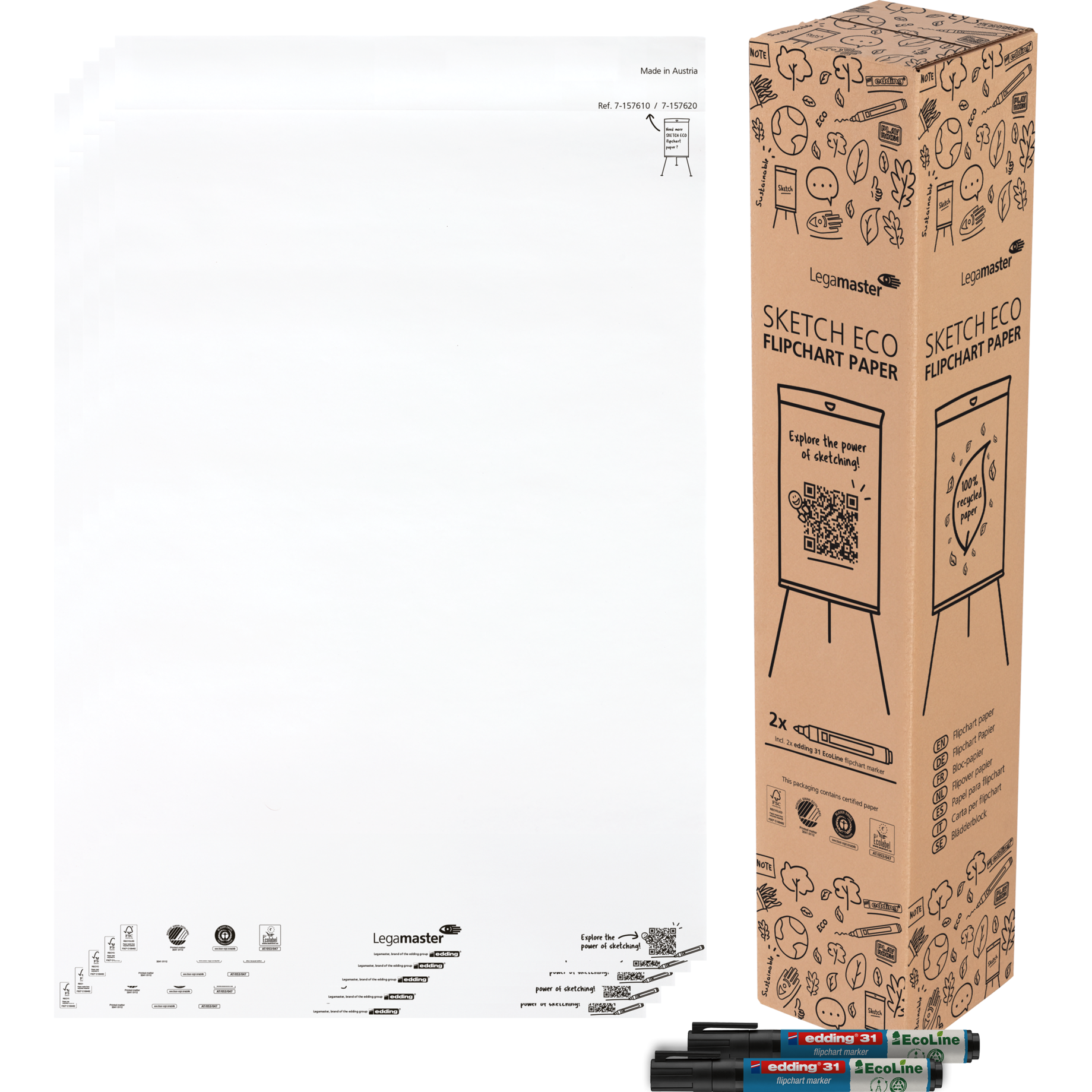 Flipchart-Block SKETCH ECO