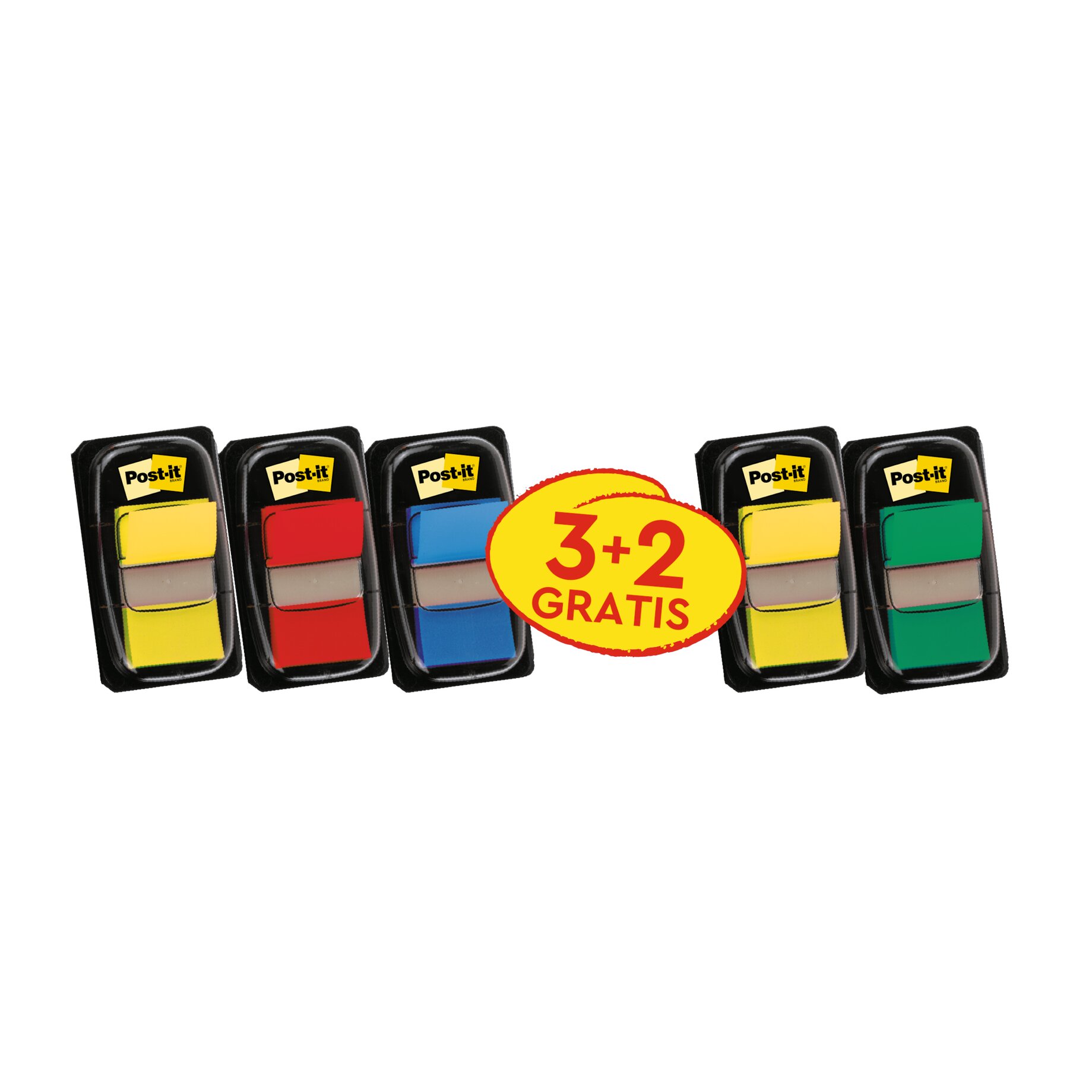 Post-it Haftstreifen Index Promotion sort 5x50Bl