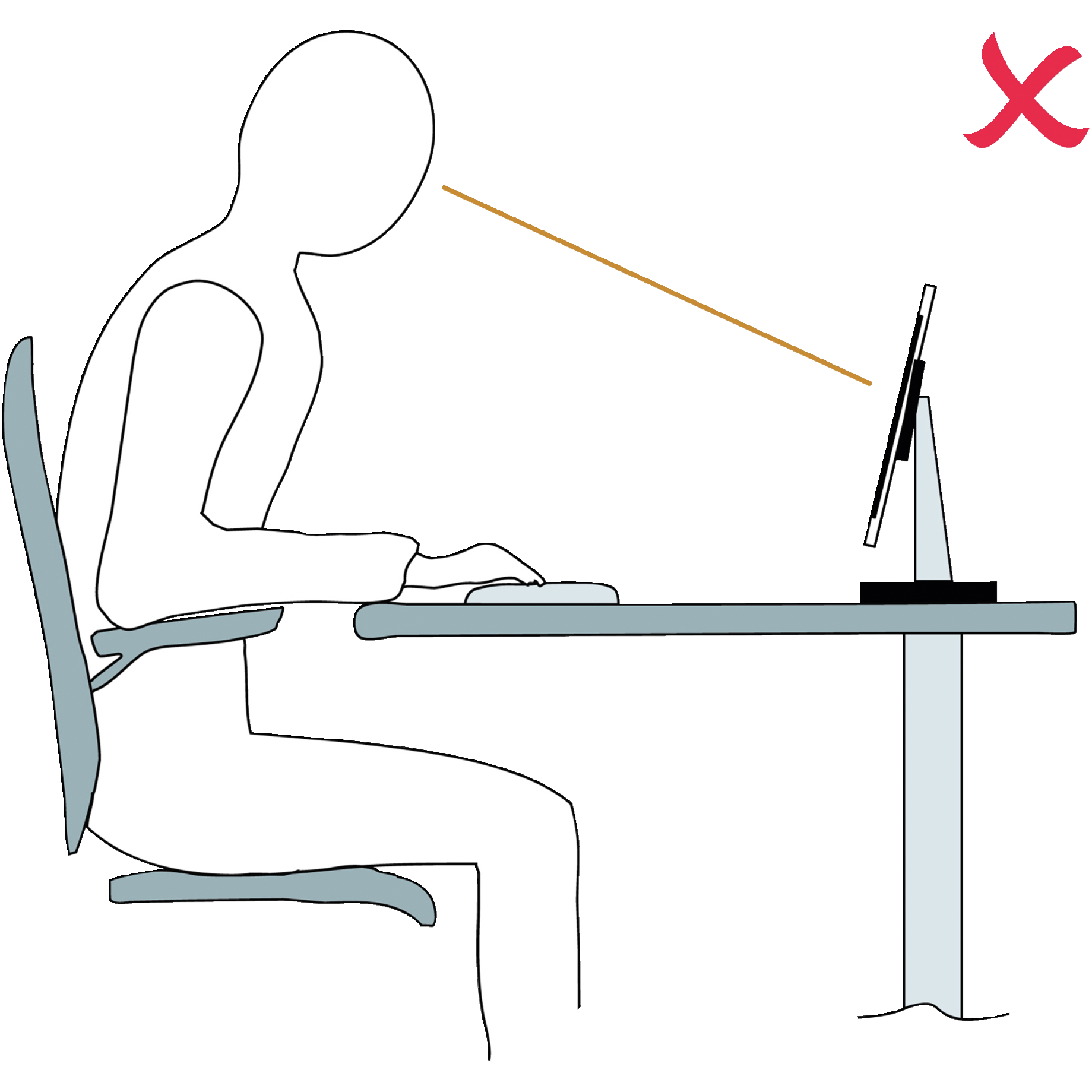 Moebel, Tabelle, Schreibtisch, Person, Sitzen
