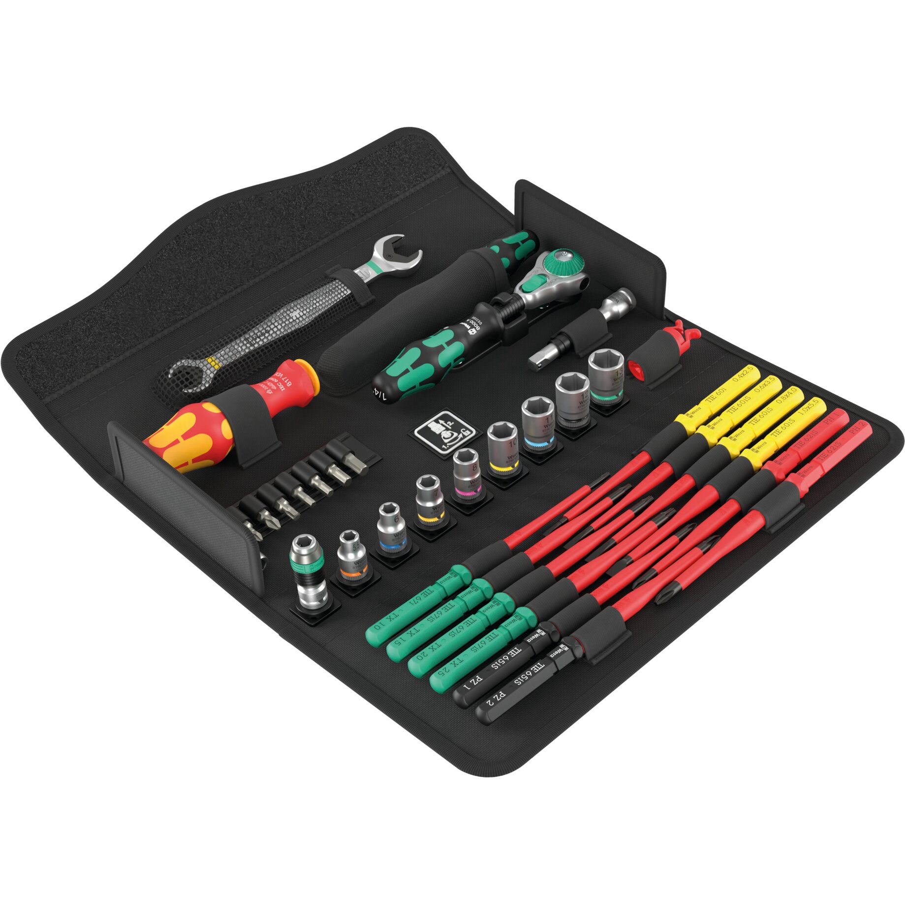 Werkzeugset, Schraubendreher, Kombination, Torx, Nutzwerkzeug, Schraubendreher-Set, Torx/Schlitz, Spitzenauswahl, Werkzeug-Satz, Kunststoffetui