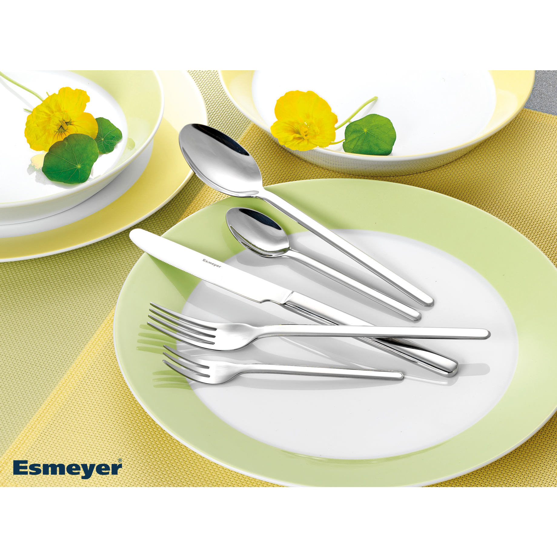 Besteck, Gabel, Löffel, Teller