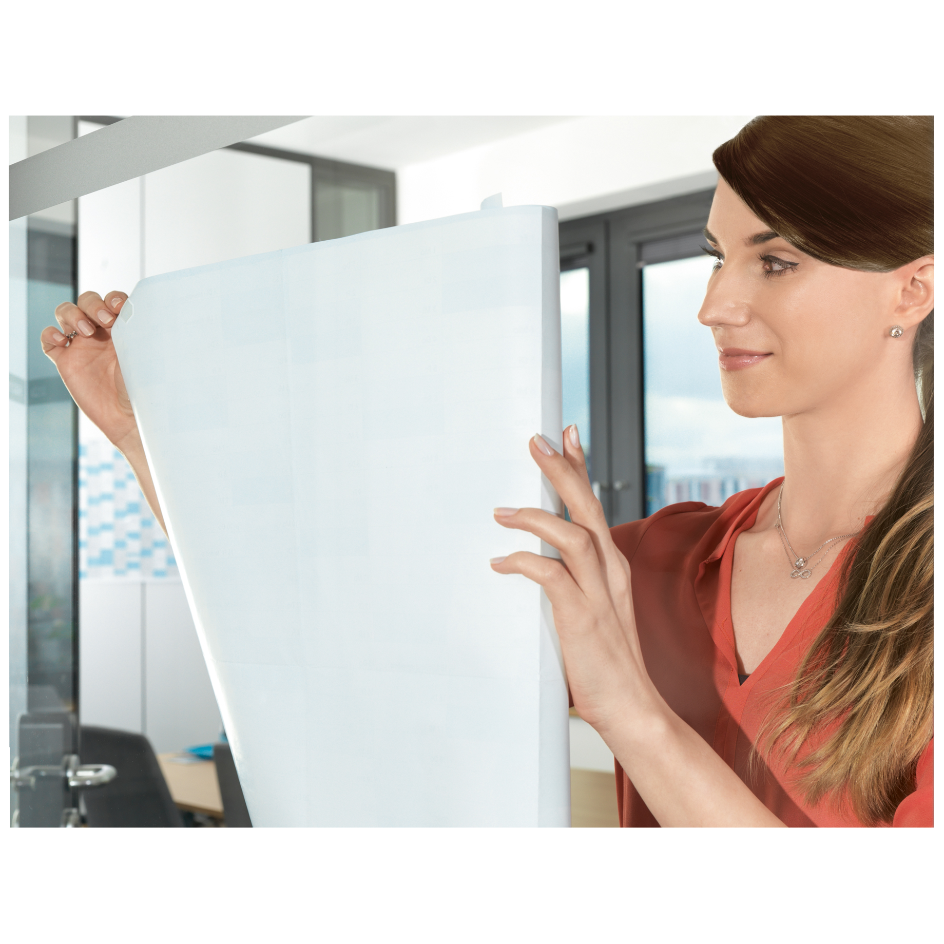 Plexiglas, Trennwand, Office-Setup, Arbeitsplatz, Glänzende Oberfläche