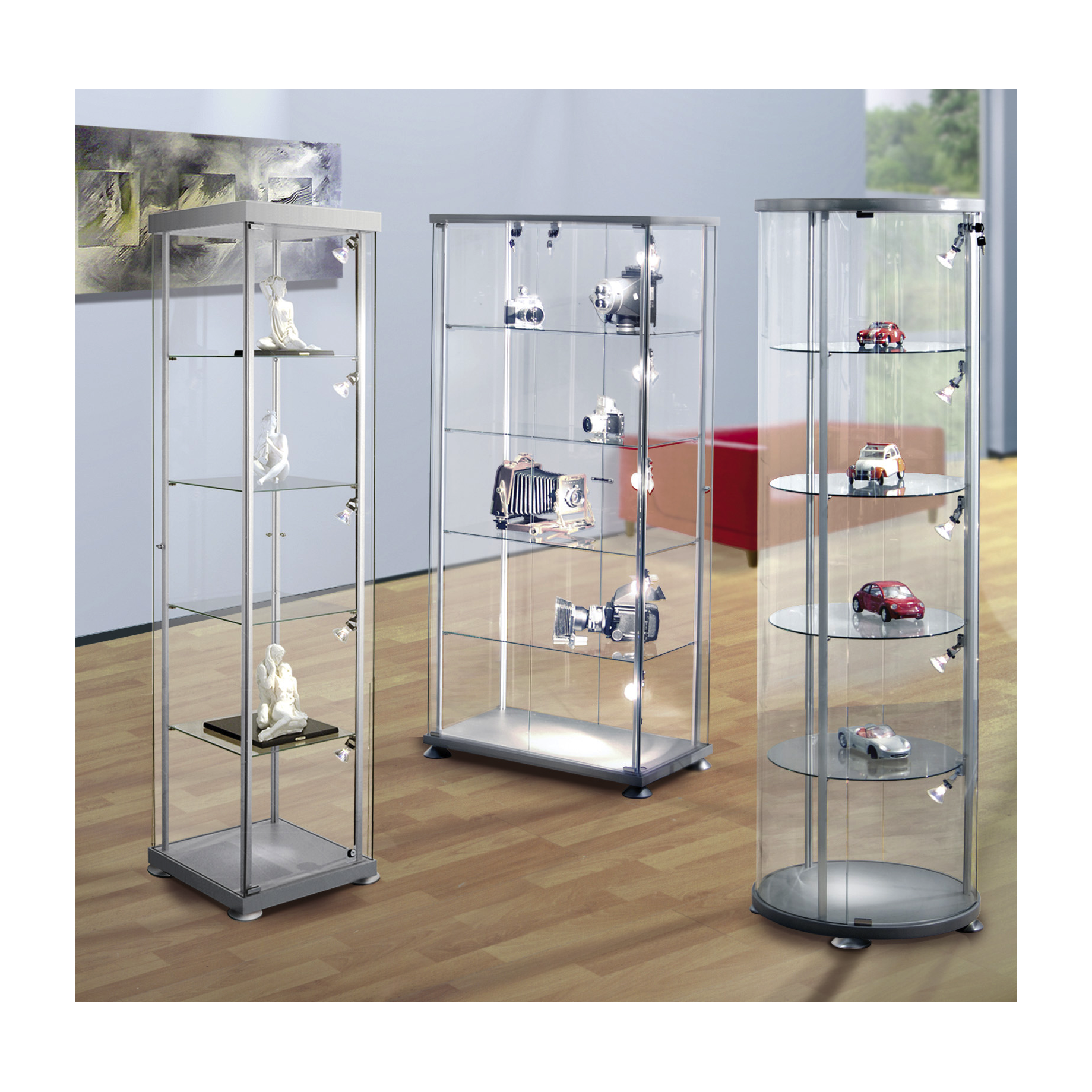 Rechteckvitrine EXPOLINE