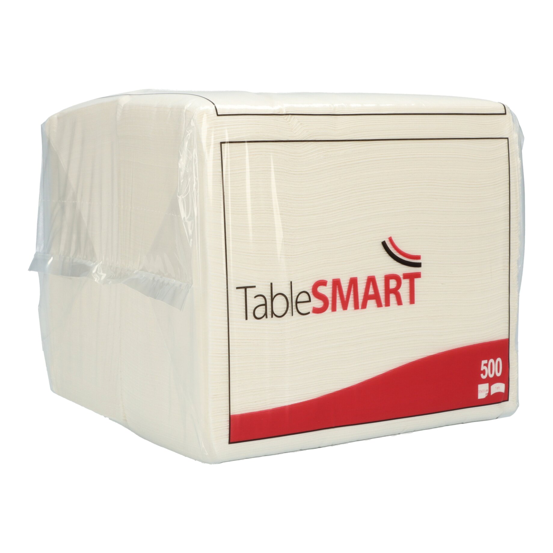 TableSMART Serviette 33x33cm 1lg 1/8Falz ws 500St