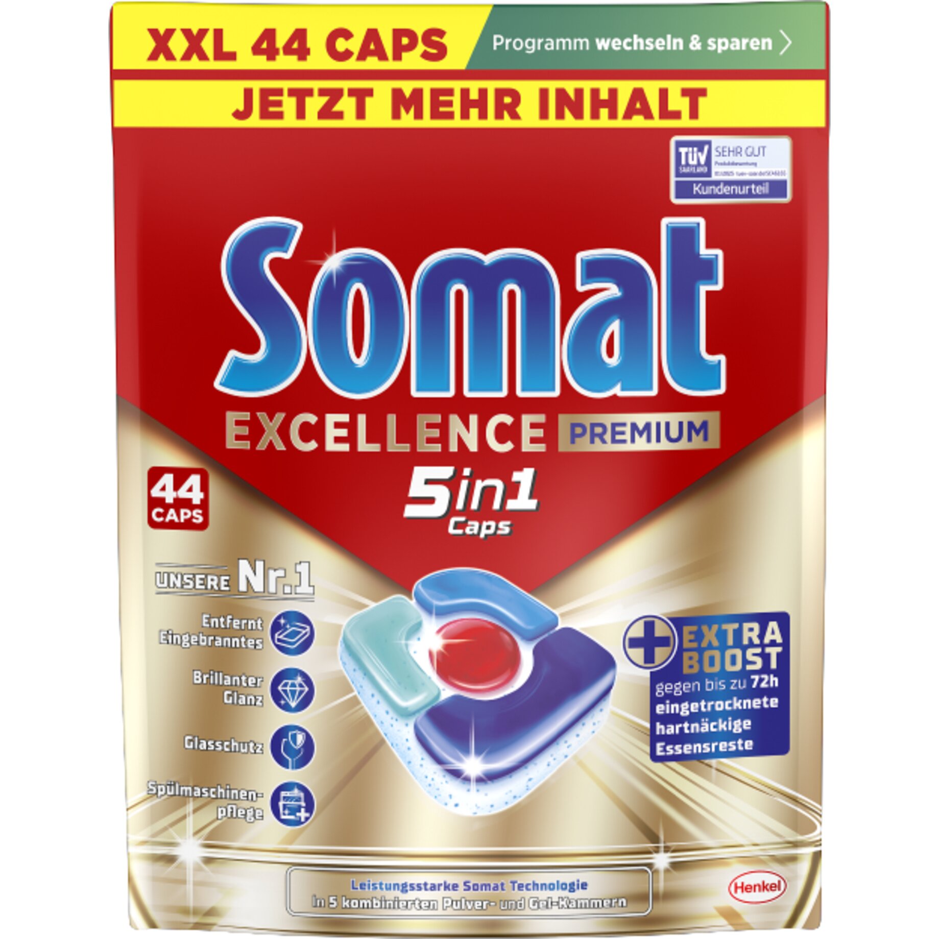 Somat Spülmaschinentabs Excellence Premium 5in1 44St