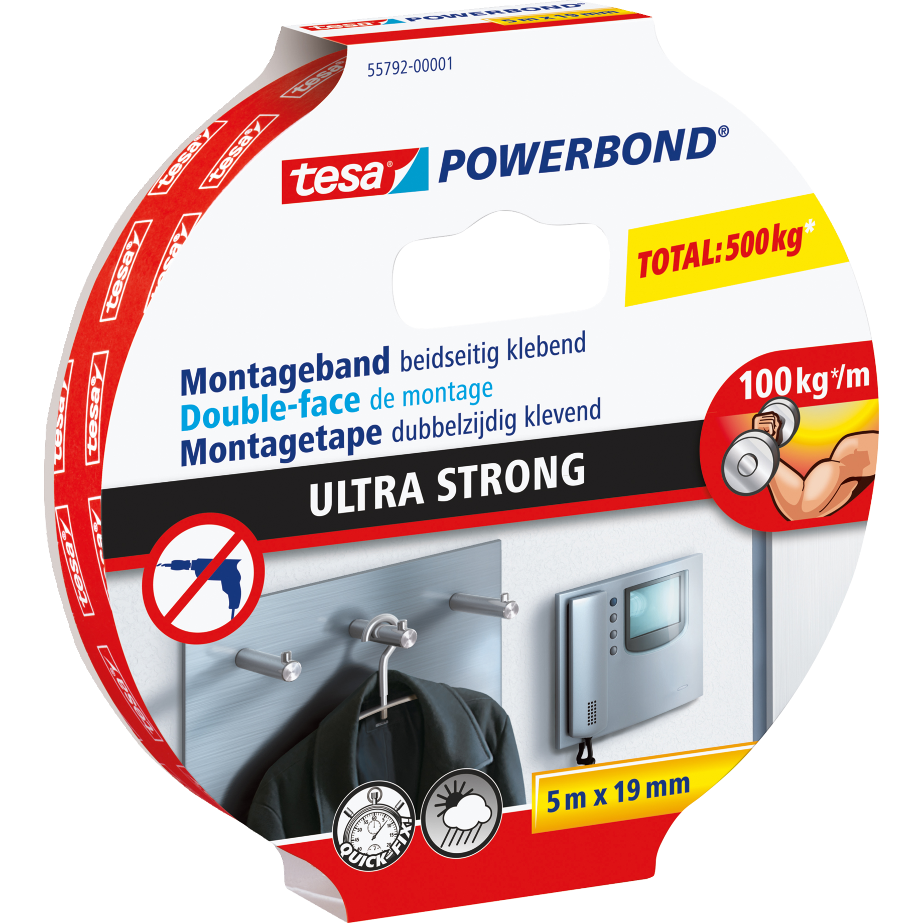 tesa Powerbond Ultra Strong 5m:19 weiß