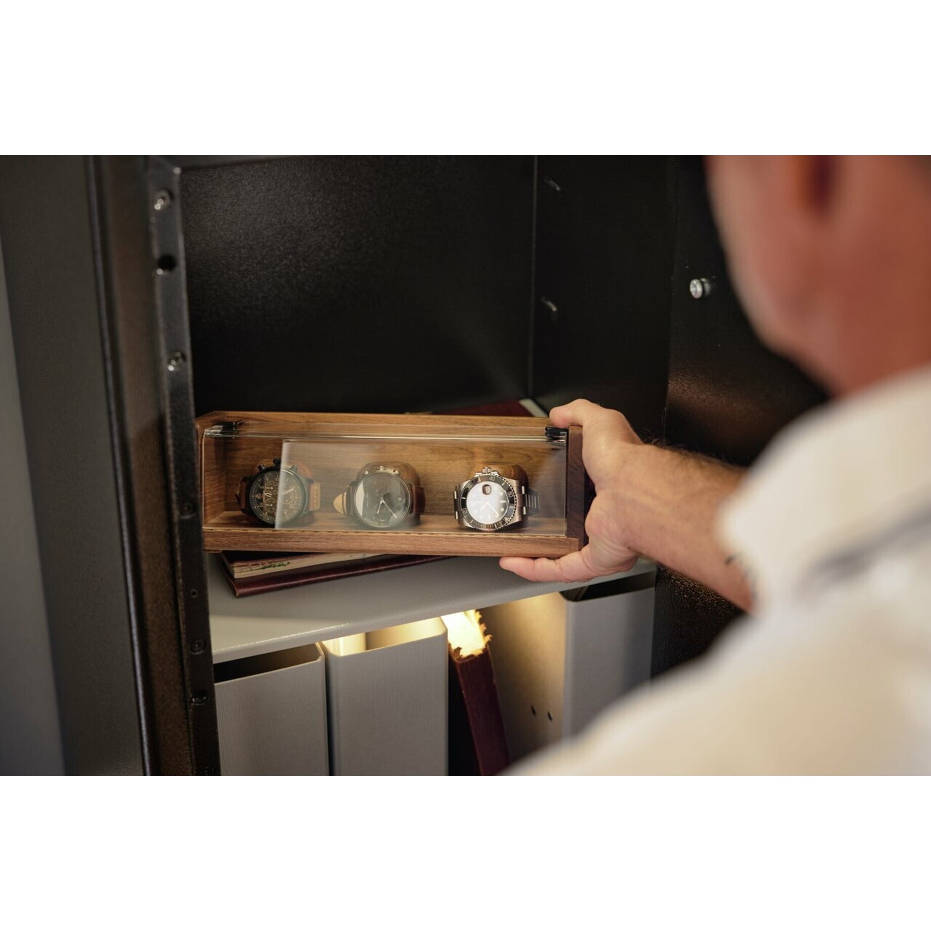 Uhren, Armbanduhr, Holzbox, Aufbewahrung, Schrank, Uhrenbox, Holzbox, Vitrine, Armbanduhren, Aufbewahrung