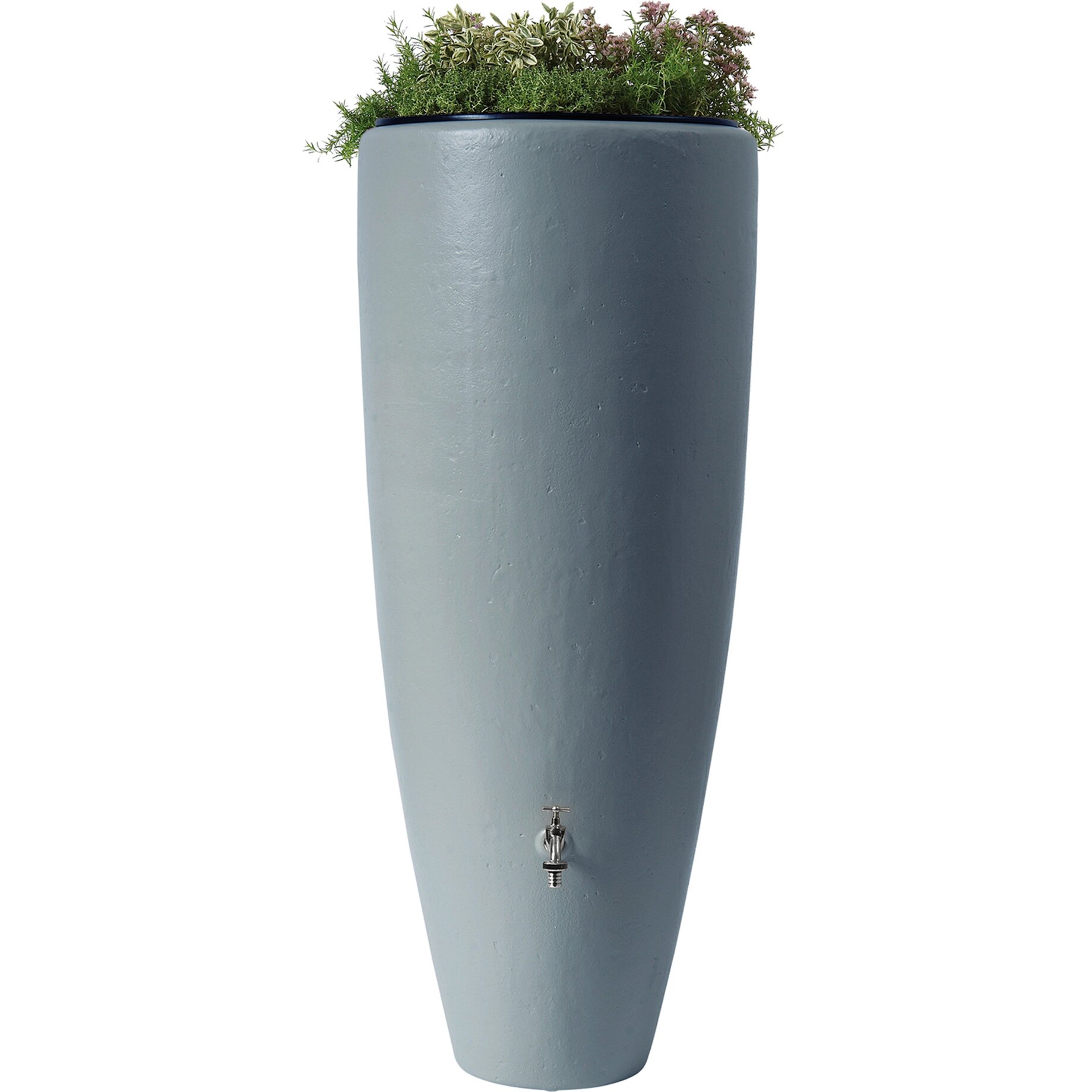 blumentopf, pflanzgefäß, tonne, kübel, auslaufhahn
