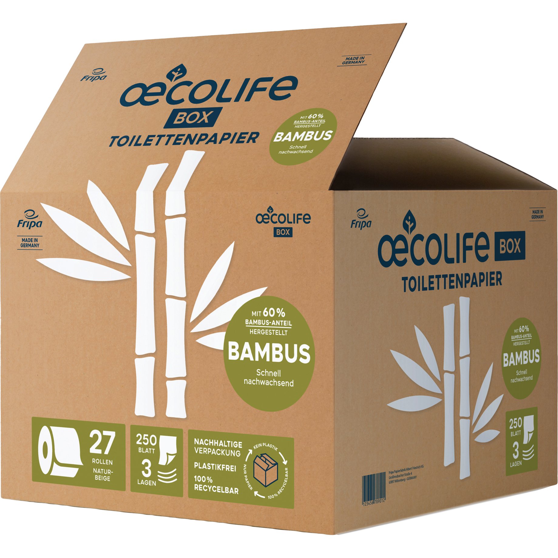 Toilettenpapier oecolife, BAMBUS