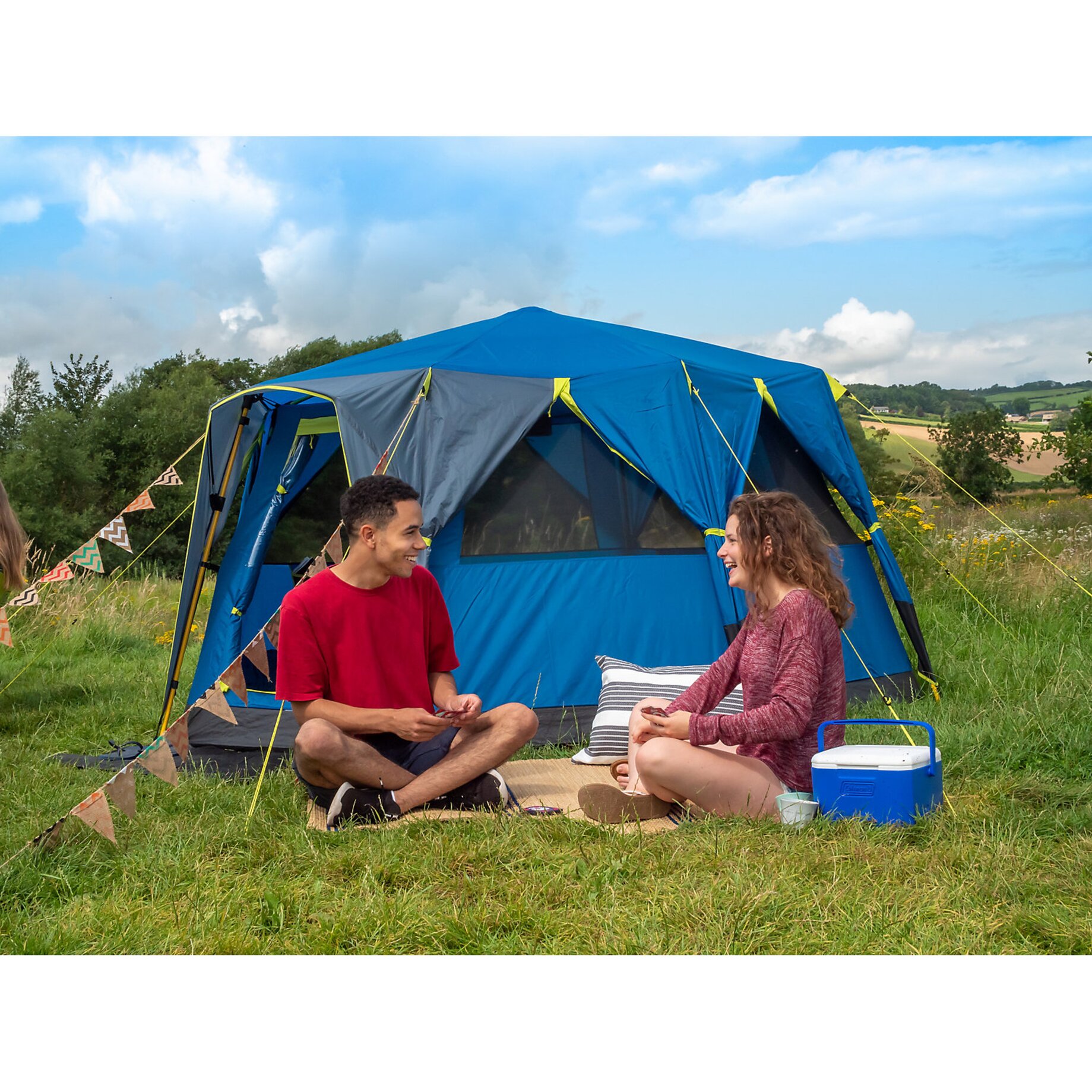 Draußen, Unterschlupf, Zelt, Campen, Person