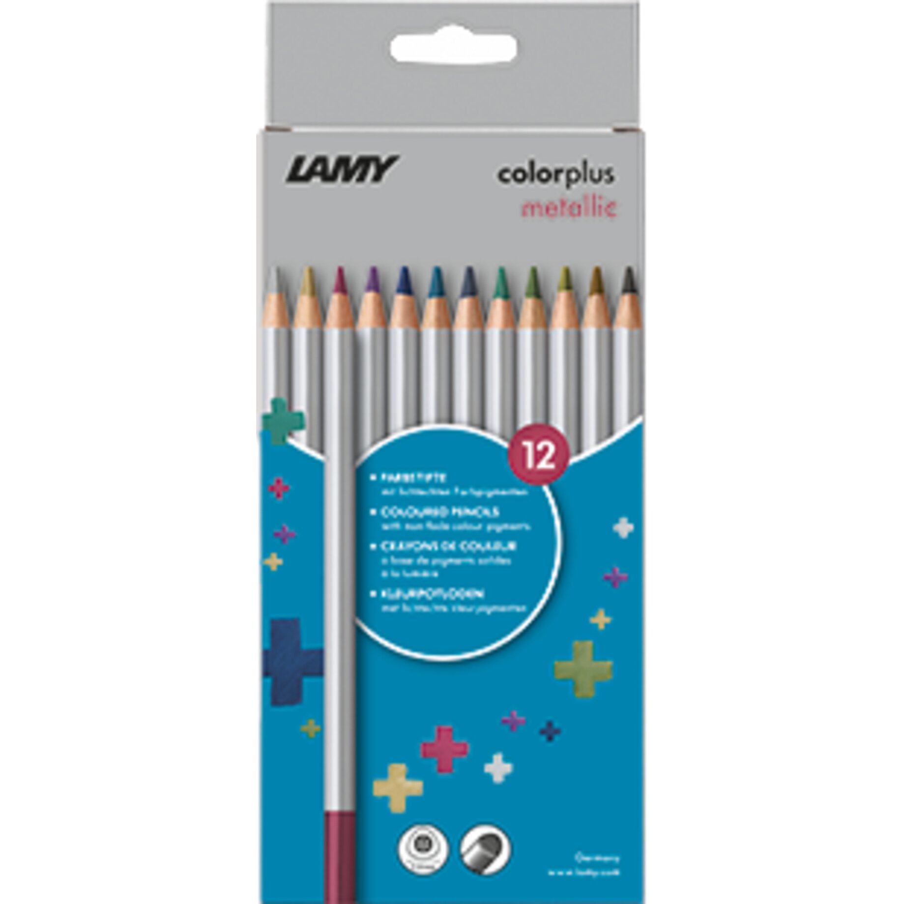 Lamy Buntstift colorplus metallic sort. 12St.