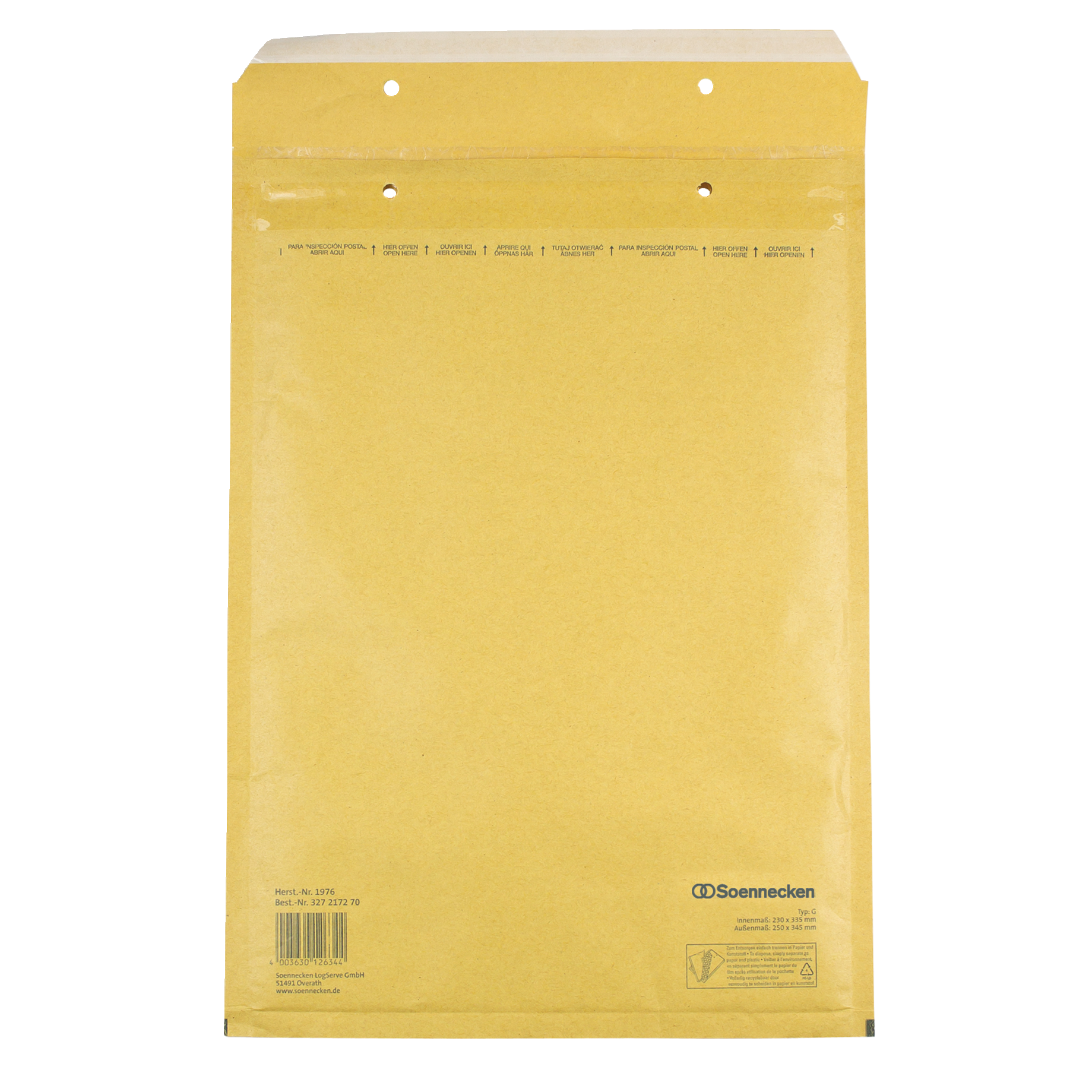 Soennecken Luftpolstertasche G/4 230x335mm hk br 100 St.
