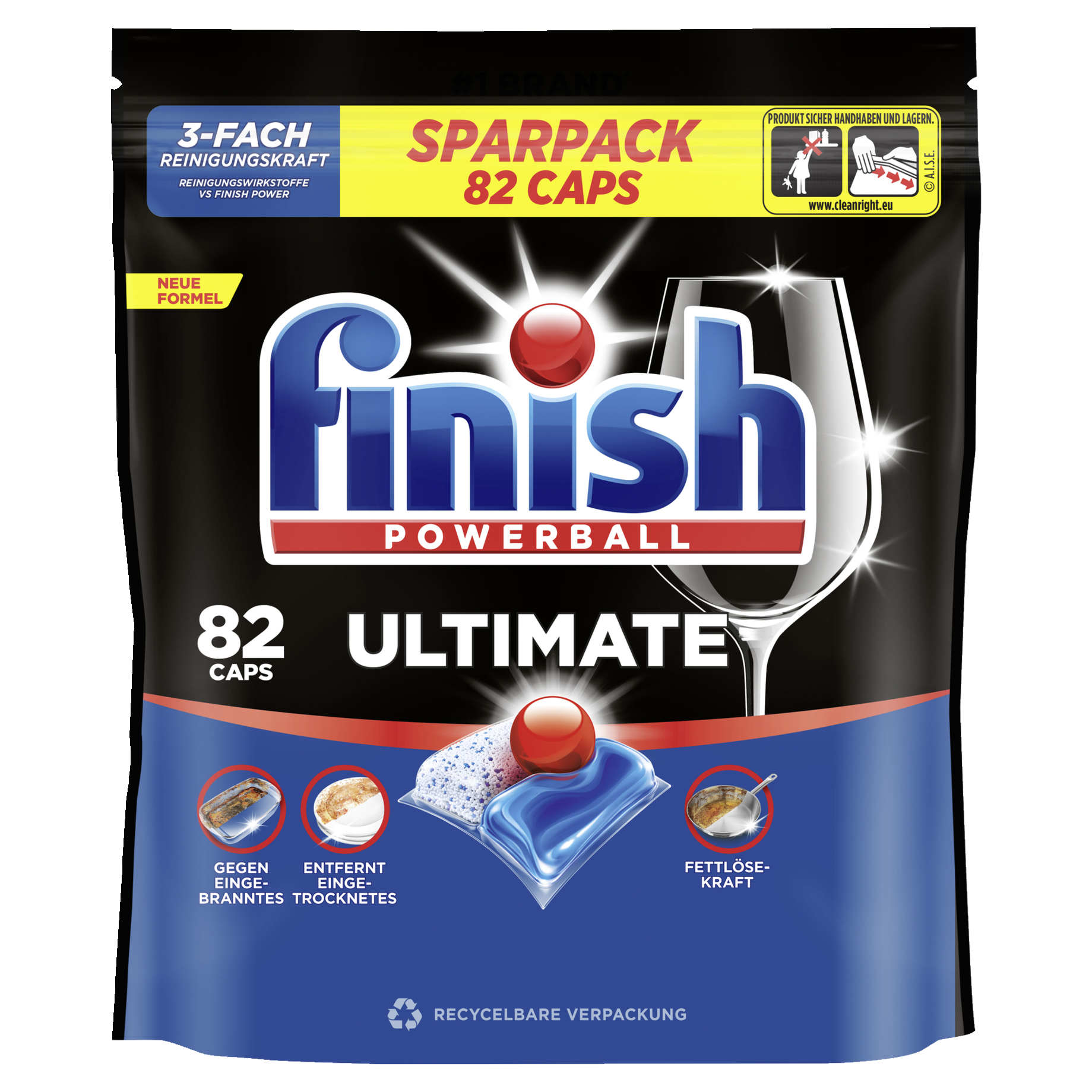 Powerball, Ultimate, Spare-Pack, 82 Caps, dishwashing