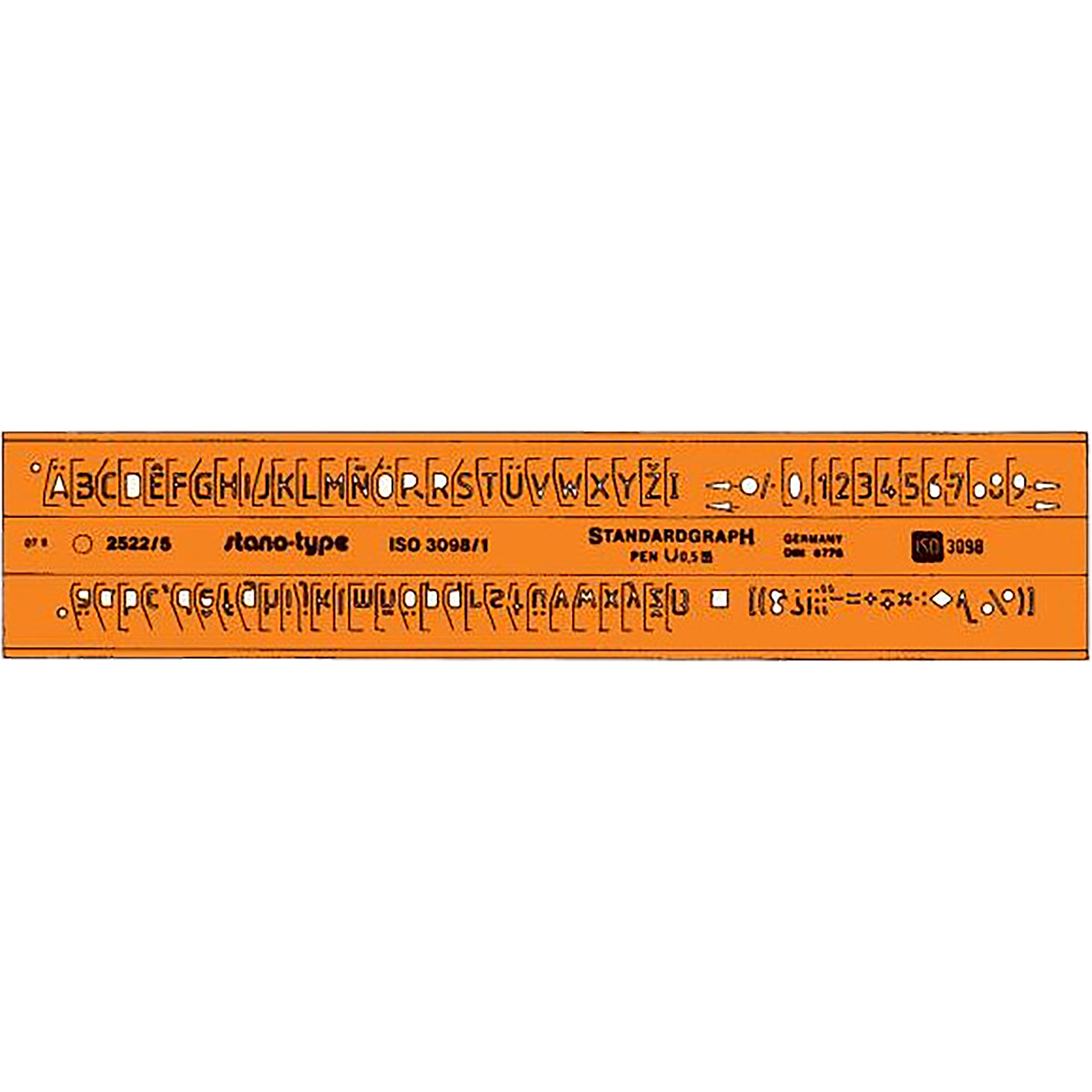 Schriftschablone stano type