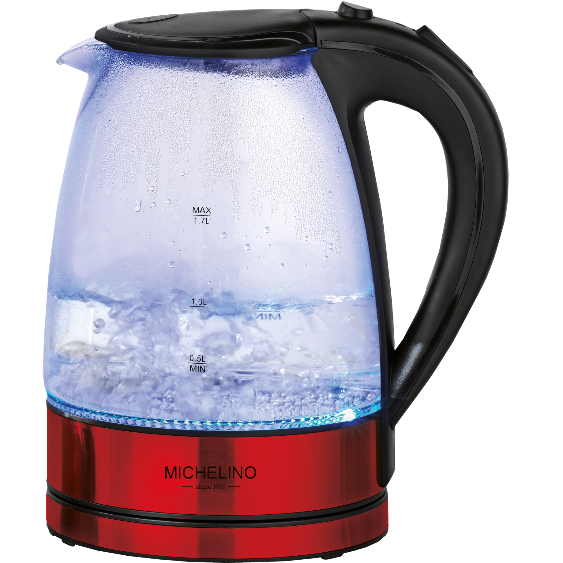 Wasserkocher Glas LED