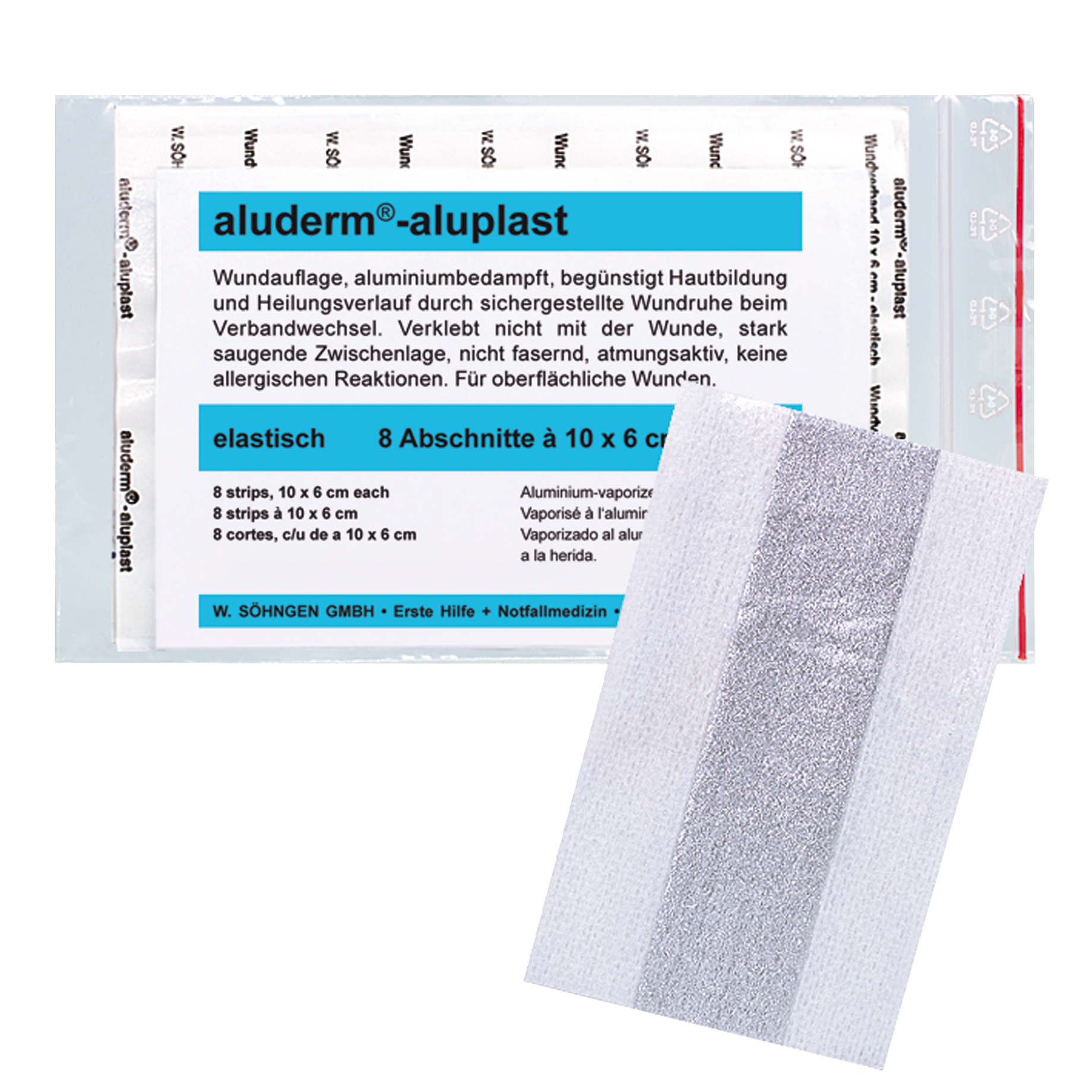 aluderm Nachfüllset aluplast 10x6cm 12 St./Pack.
