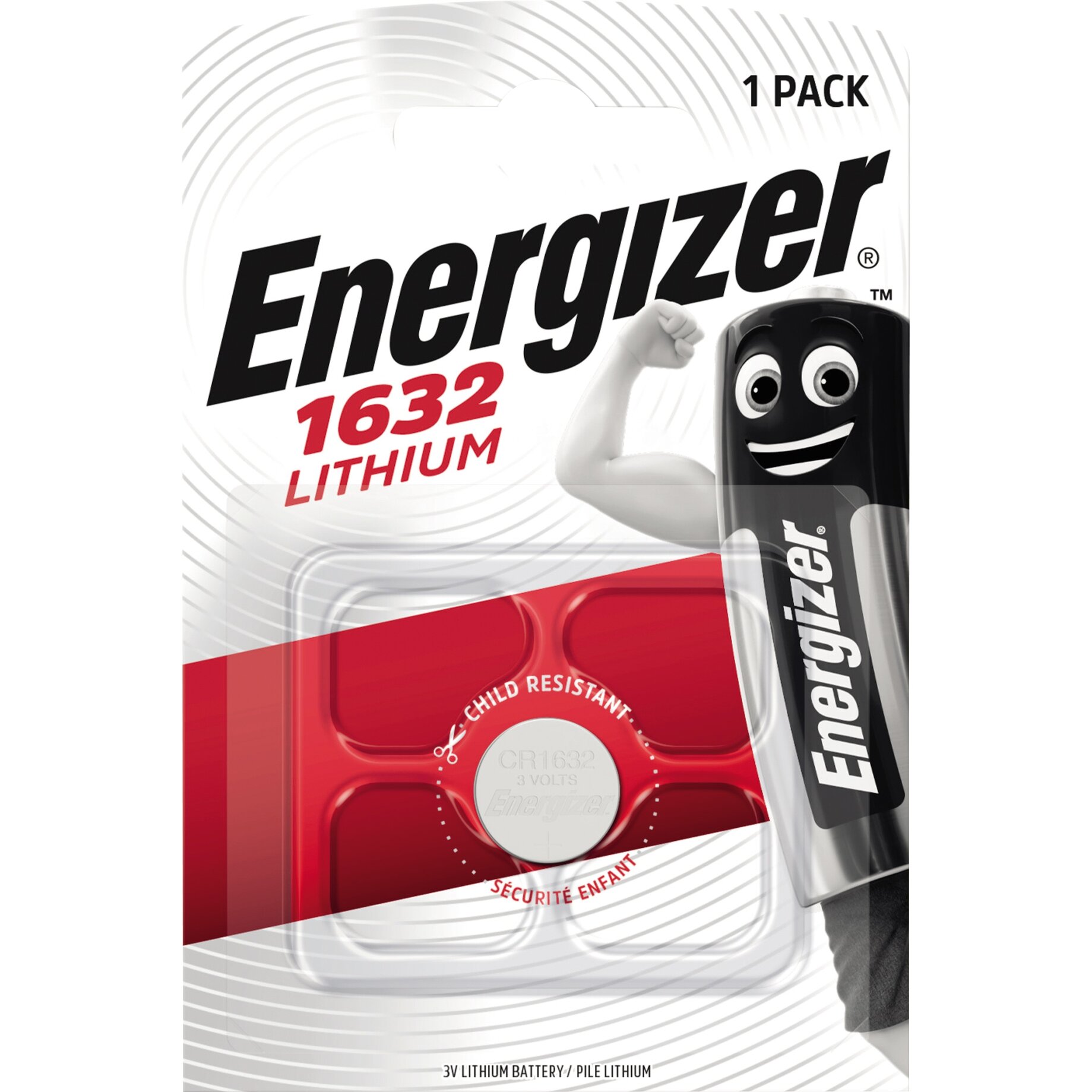 Energizer Knopfzelle CR 1632 Lithium