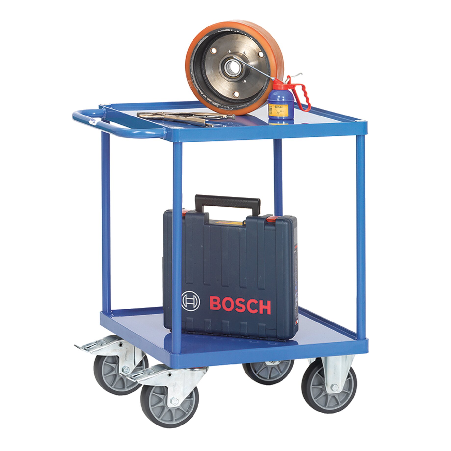 E-Scooter, Transport, Fahrzeug, Werkstattwagen, Nutzwagen, Werkzeugwagen, Rollwagen, Mobiler Wagen