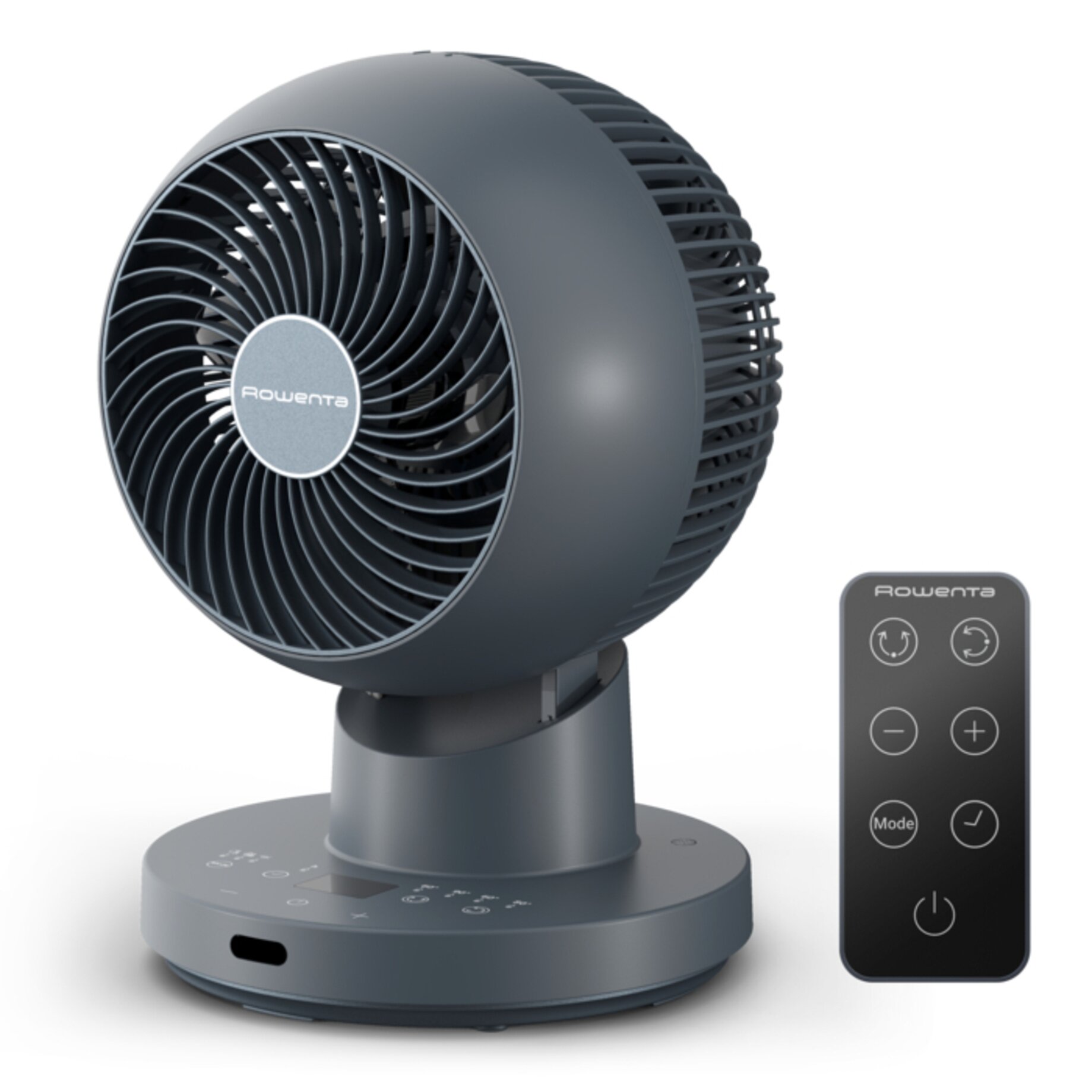 Ventilator, Fan, Tischventilator, Fernbedienung, Grau