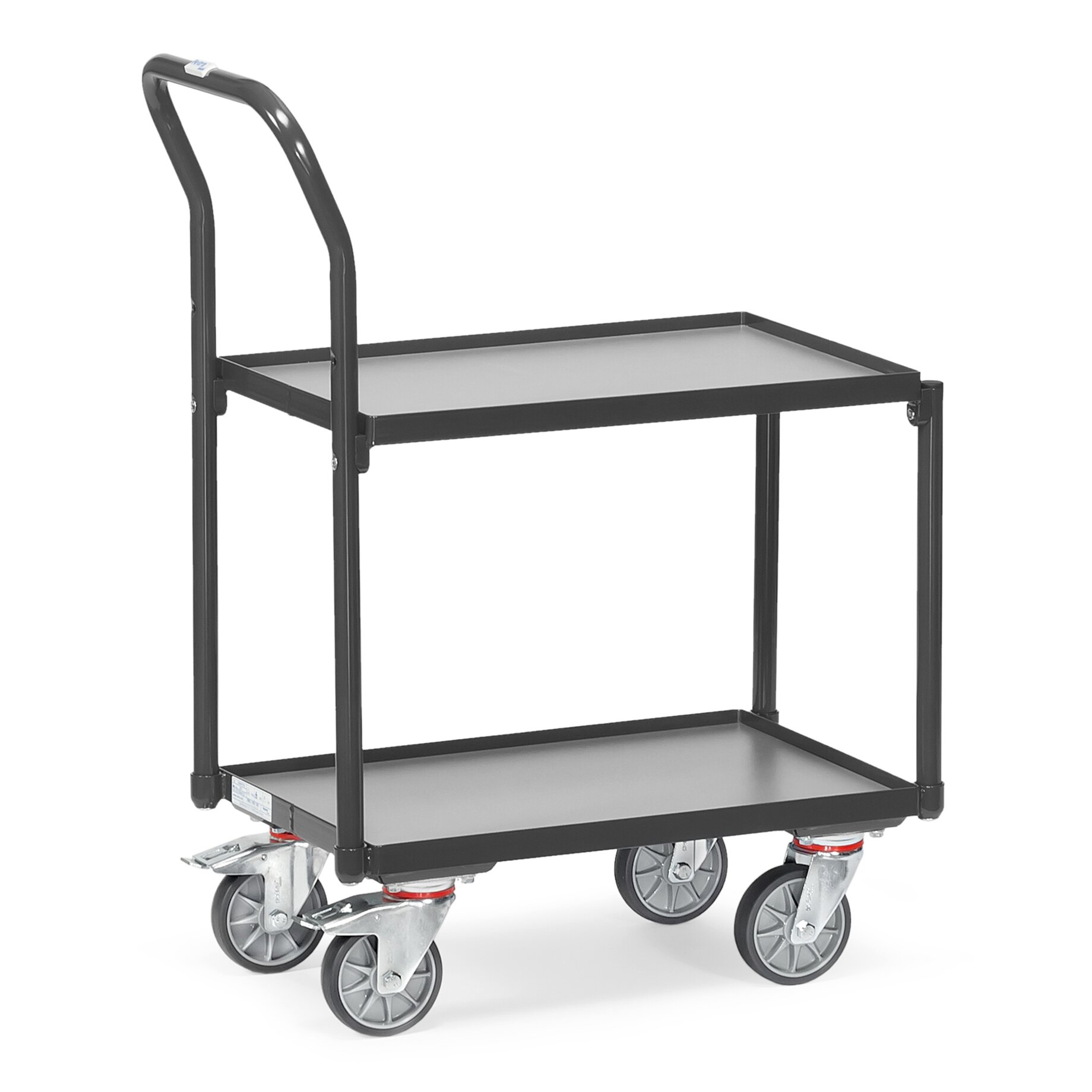 Transportwagen, Rollwagen, Trolley, Zollwagen, Stahlrahmen, Transportwagen, Rollwagen, Gewerbekarren, Zwei Ebenen, Gitterrahmen