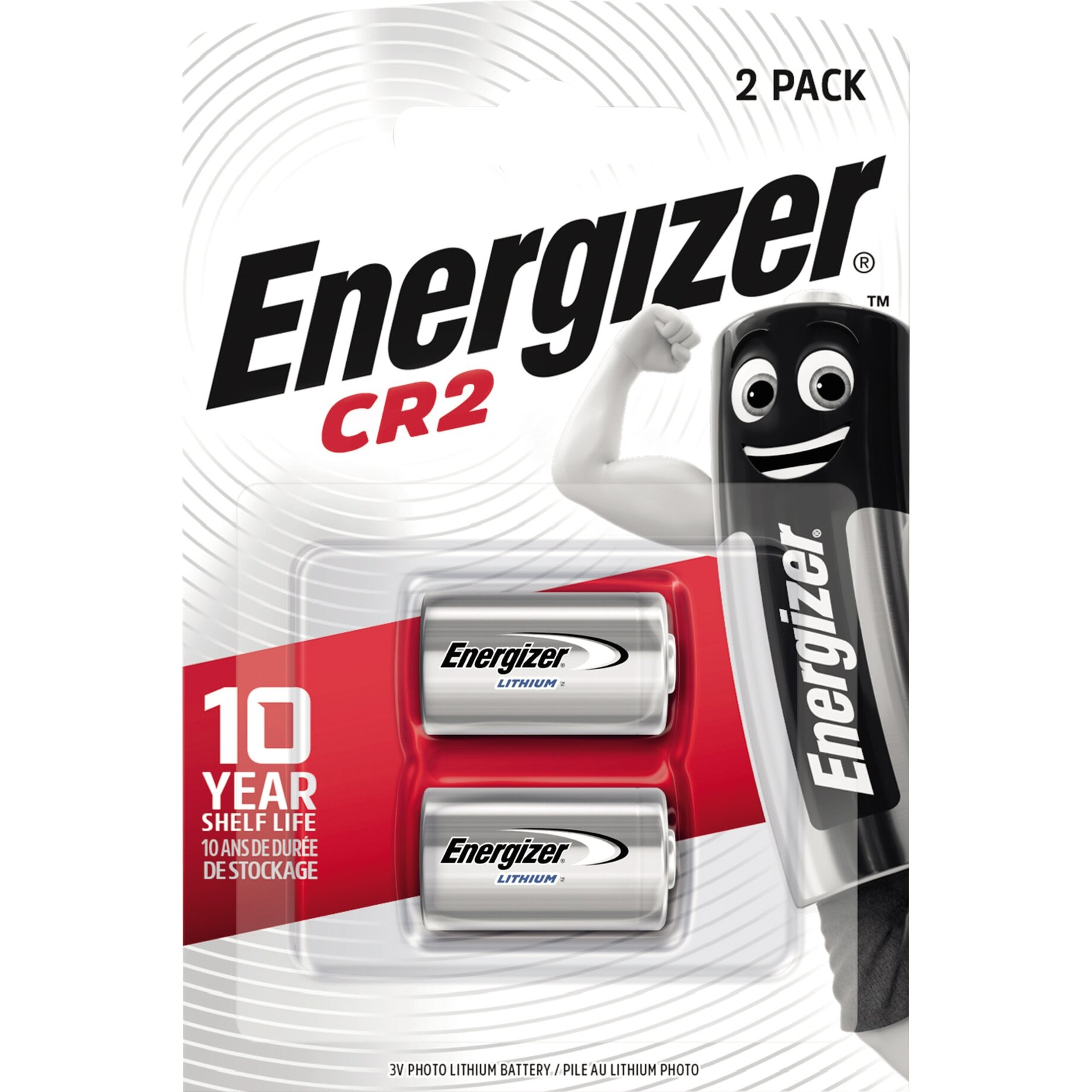 Energizer Fotobatterie CR2 Lithium 2 St./Pack.